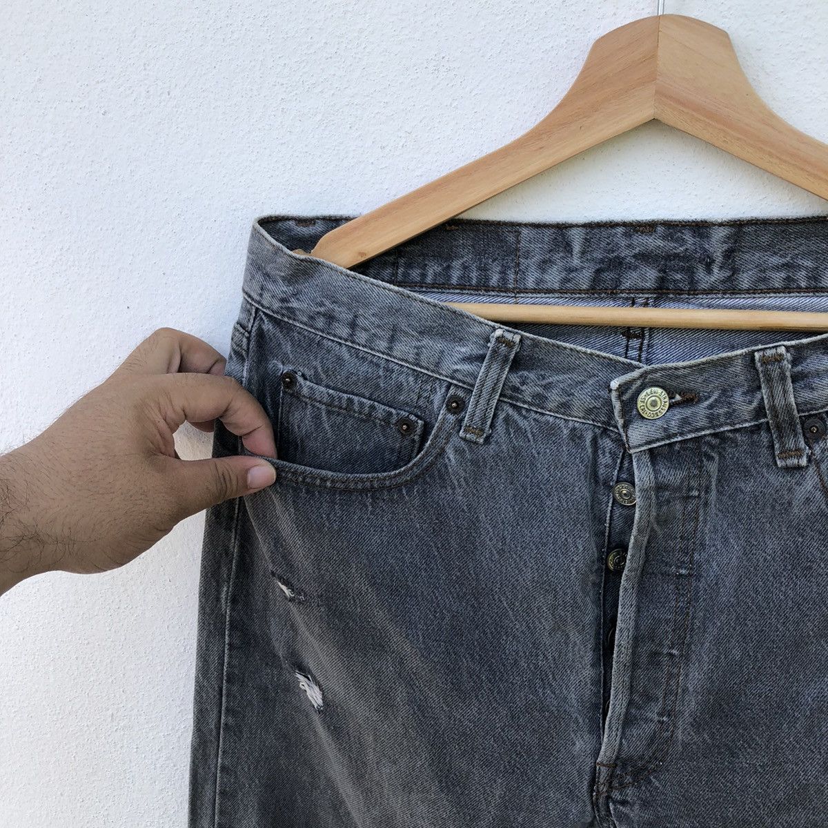 Levi's DISTRESSED VINTAGE LEVI'S JEANS DENIM Size US 33 - 8 Thumbnail