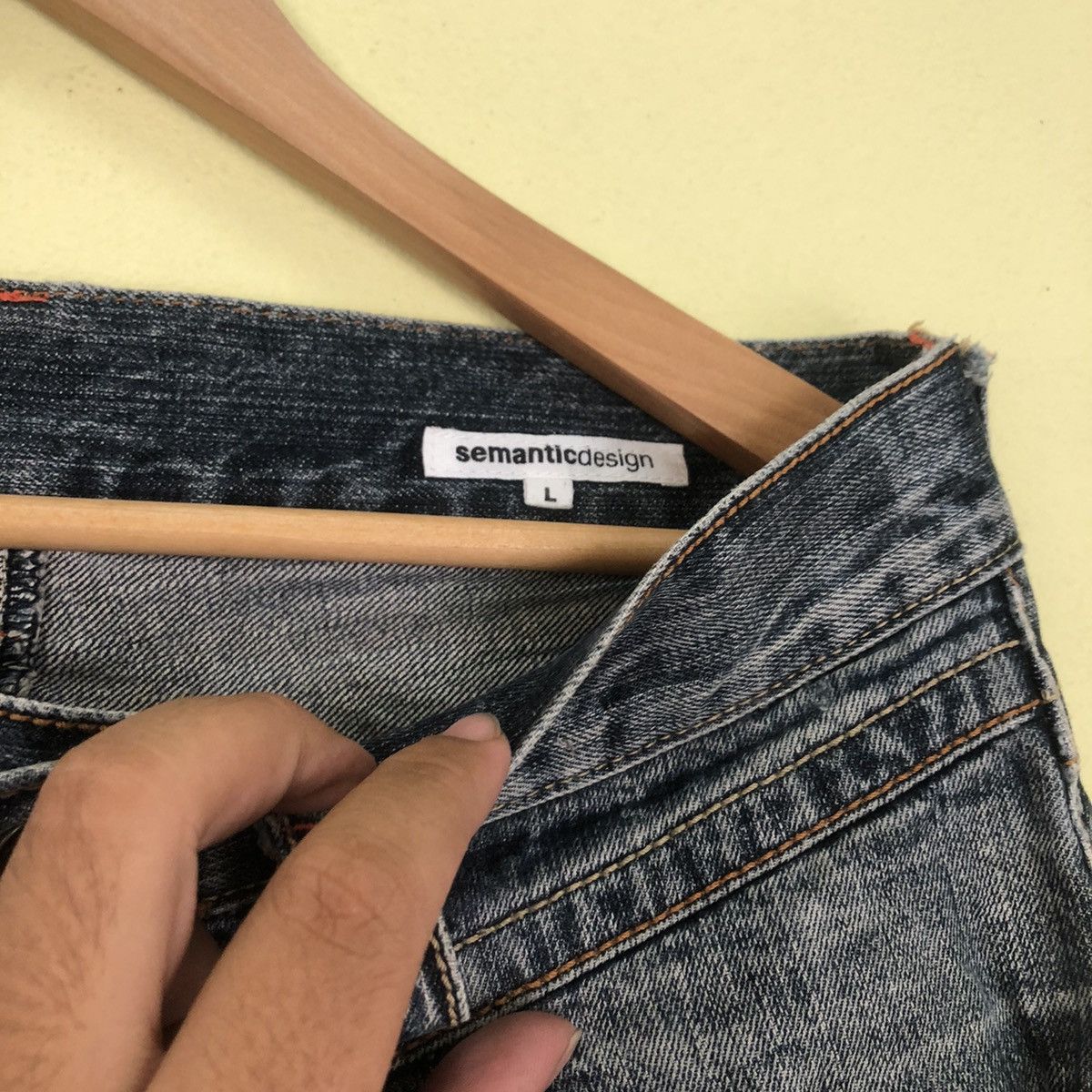 Japanese Brand Distressed Denim Semantic With Snake Pocket Size US 34 / EU 50 - 11 Thumbnail
