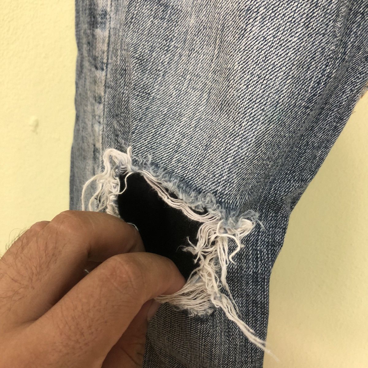 Japanese Brand Distressed Denim Semantic With Snake Pocket Size US 34 / EU 50 - 7 Thumbnail