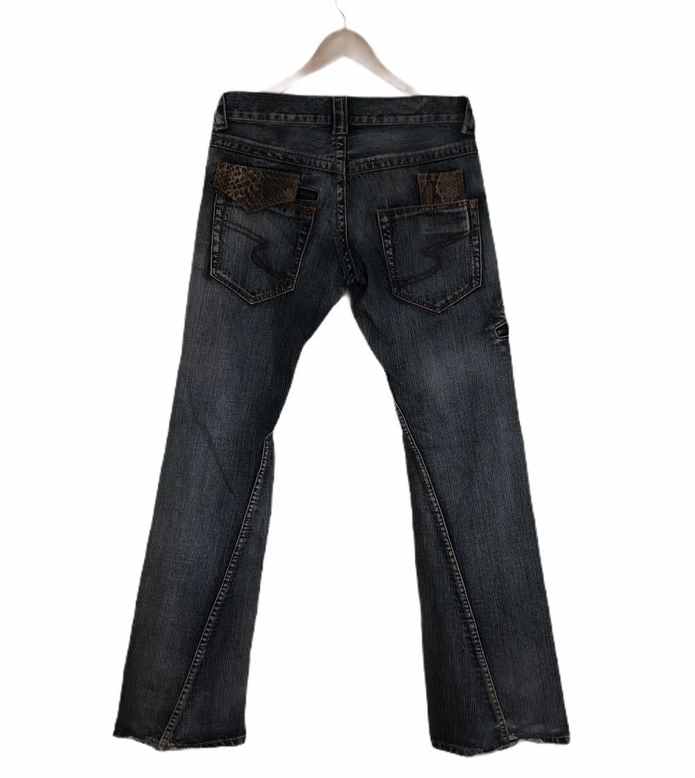 Japanese Brand Distressed Denim Semantic With Snake Pocket Size US 34 / EU 50 - 4 Thumbnail