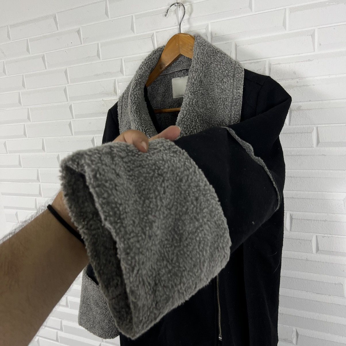 Japanese Brand DOUBLE BREAST WINTER JACKET MOUSSY ASYMMETRICAL DESIGN Size US M / EU 48-50 / 2 - 5 Thumbnail