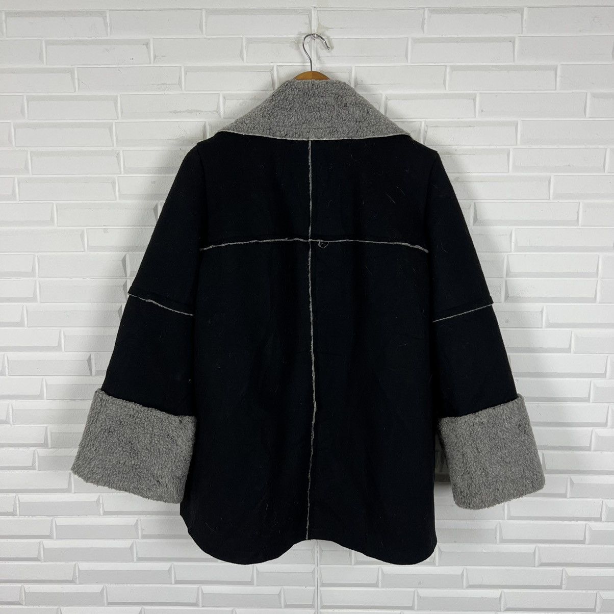 Japanese Brand DOUBLE BREAST WINTER JACKET MOUSSY ASYMMETRICAL DESIGN Size US M / EU 48-50 / 2 - 8 Thumbnail