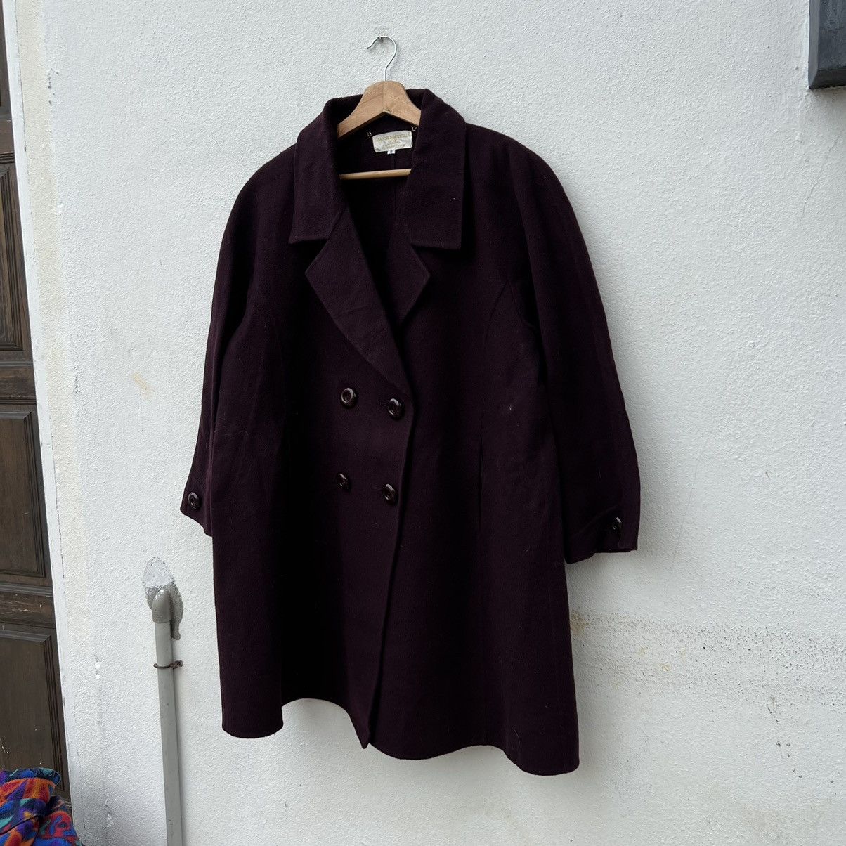 Designer WOOL LONG JACKET AGNONALANERIEGIANNI MANIGLIA MADE IN ITALY Size US L / EU 52-54 / 3 - 2 Thumbnail