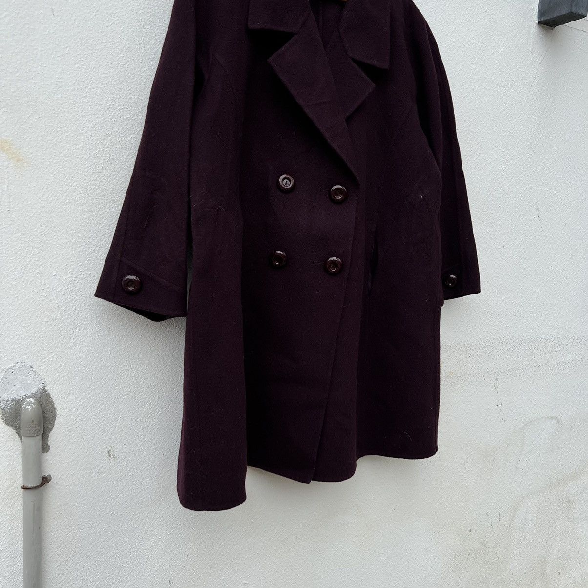 Designer WOOL LONG JACKET AGNONALANERIEGIANNI MANIGLIA MADE IN ITALY Size US L / EU 52-54 / 3 - 4 Thumbnail
