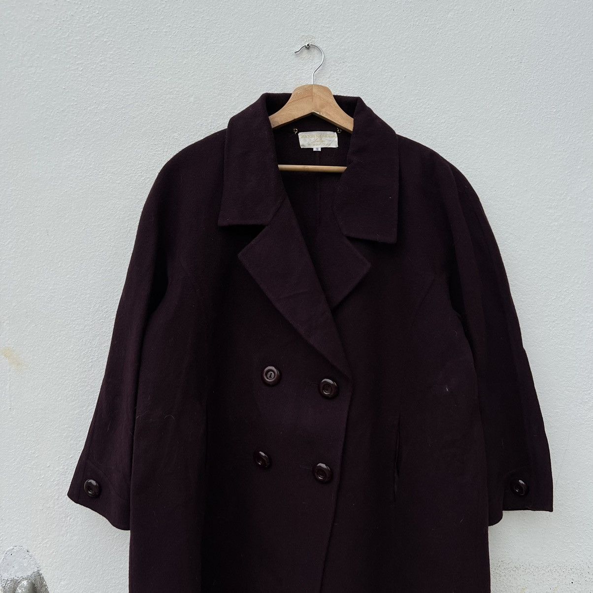 Designer WOOL LONG JACKET AGNONALANERIEGIANNI MANIGLIA MADE IN ITALY Size US L / EU 52-54 / 3 - 3 Thumbnail