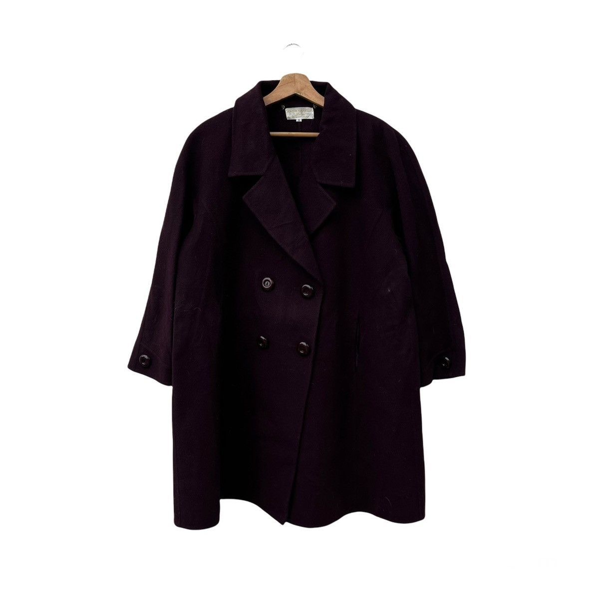 Designer WOOL LONG JACKET AGNONALANERIEGIANNI MANIGLIA MADE IN ITALY Size US L / EU 52-54 / 3 - 1 Thumbnail