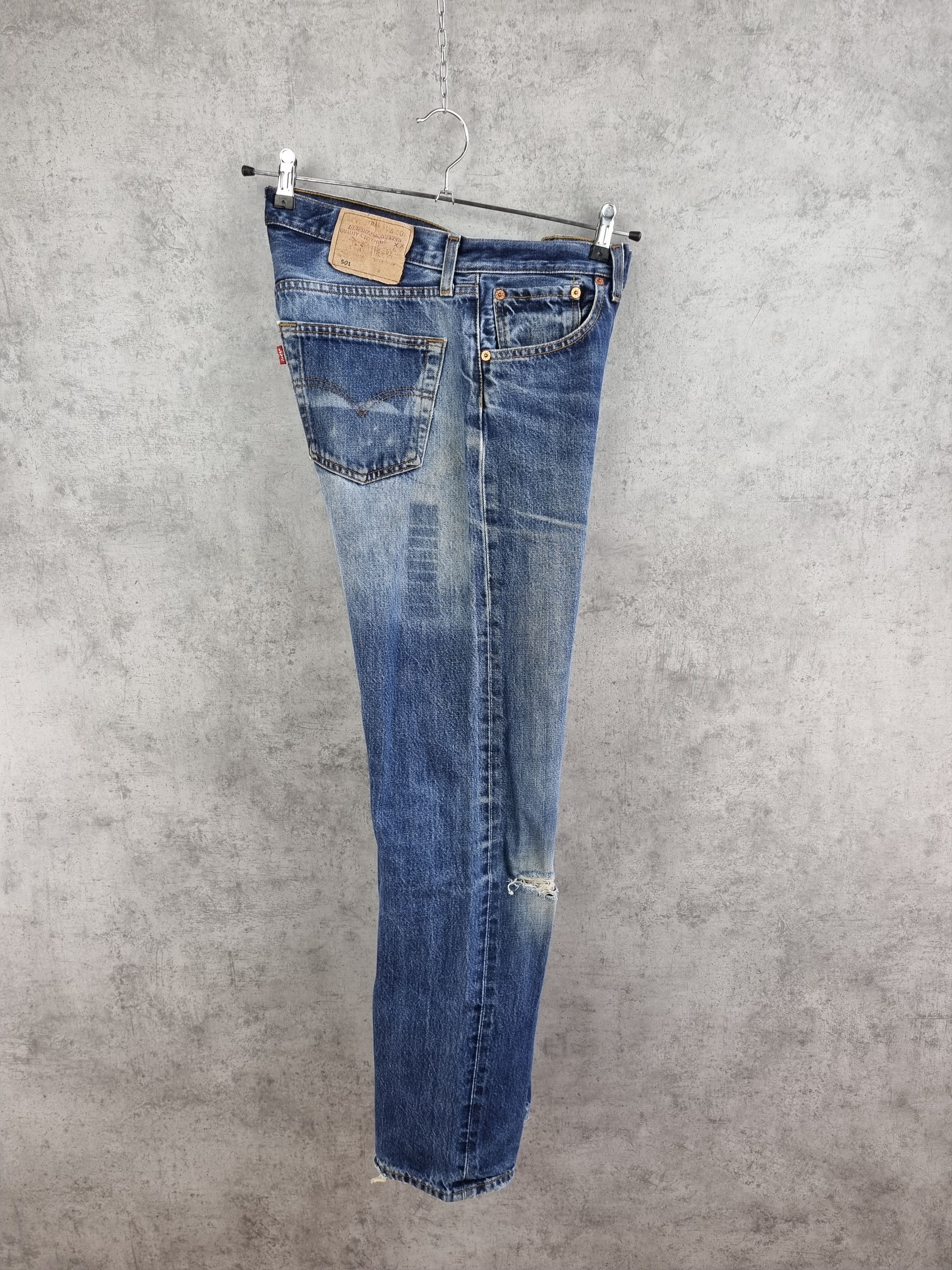 Levi's Rare 90s LEVIS Faded Denim Jeans Vintage Pants Size US 33 - 5 Thumbnail