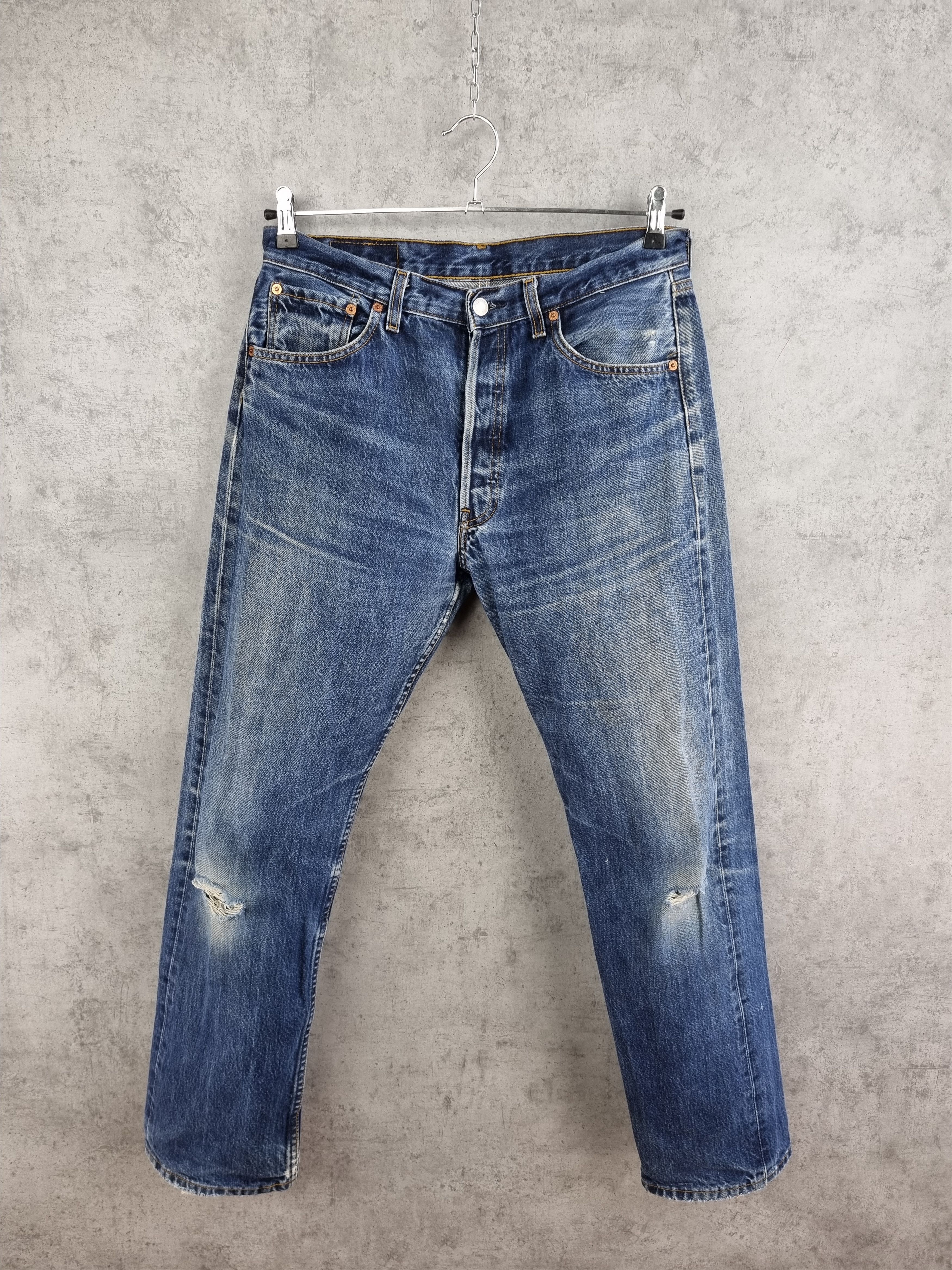 Levi's Rare 90s LEVIS Faded Denim Jeans Vintage Pants Size US 33 - 17 Thumbnail