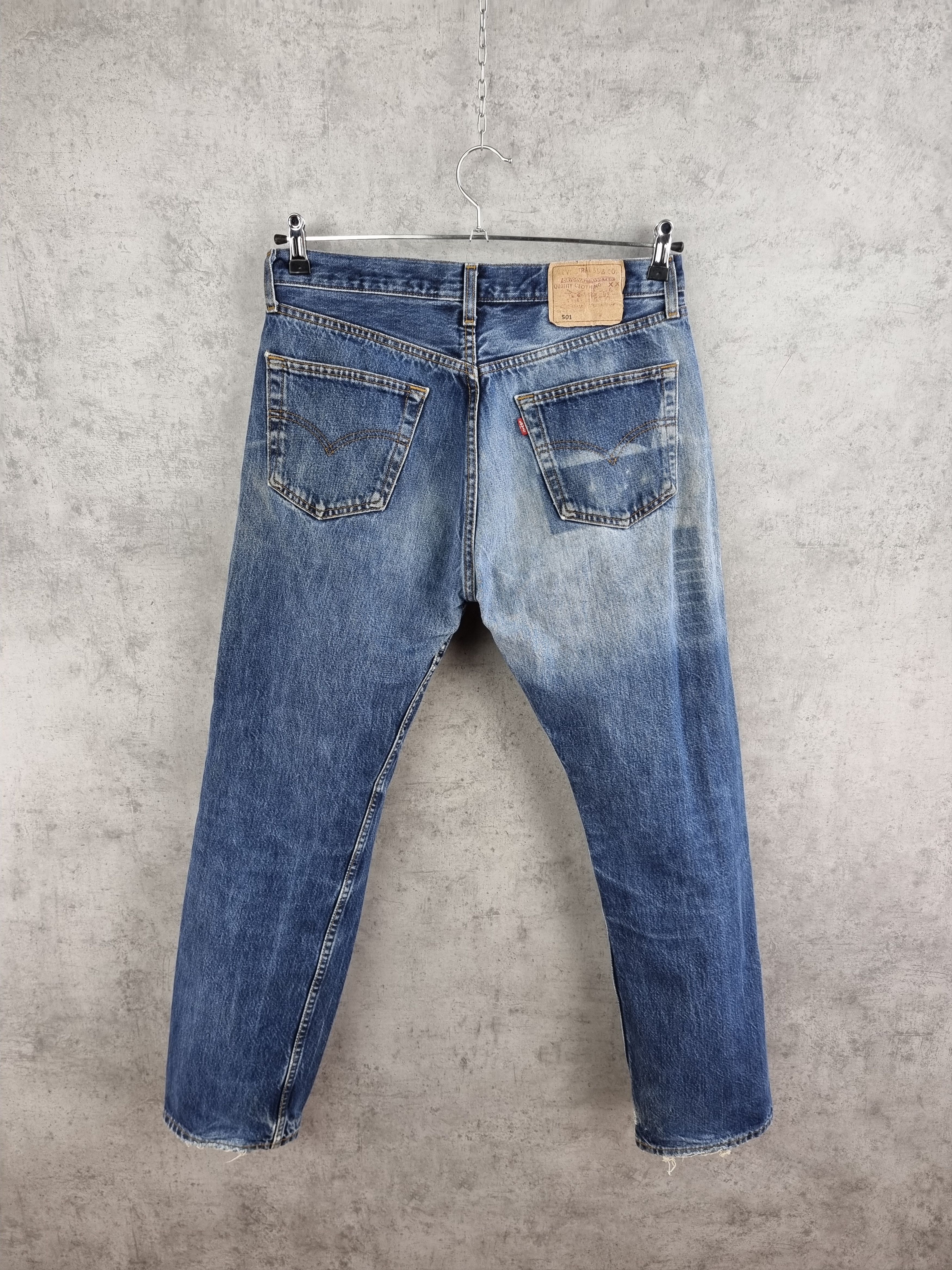Levi's Rare 90s LEVIS Faded Denim Jeans Vintage Pants Size US 33 - 1 Thumbnail