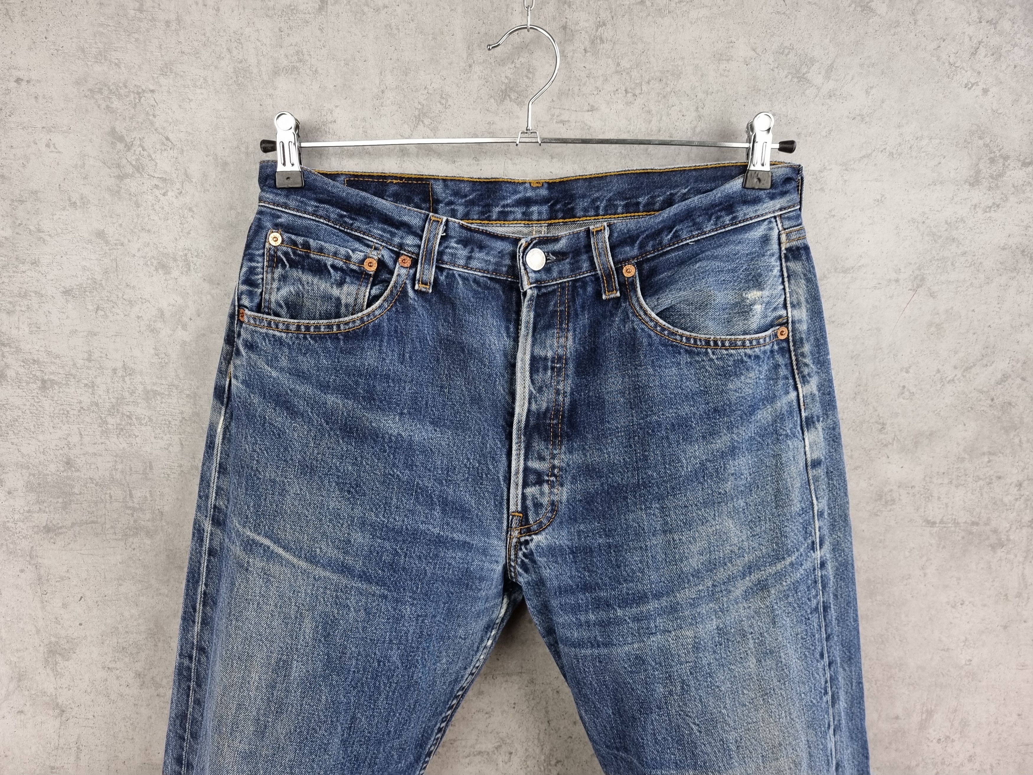 Levi's Rare 90s LEVIS Faded Denim Jeans Vintage Pants Size US 33 - 4 Thumbnail