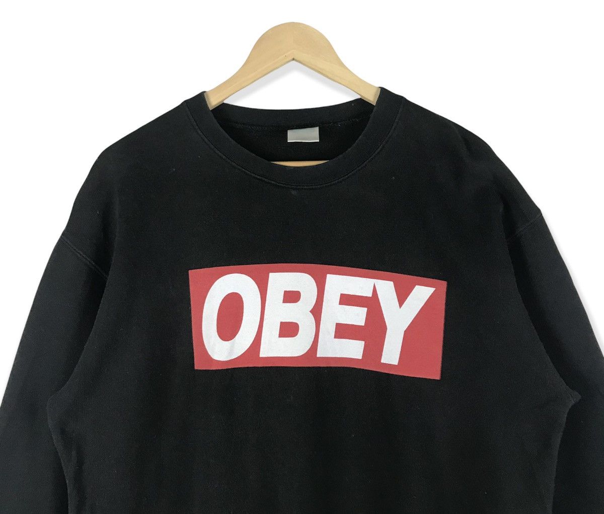 Obey Vintage Obey Box Logo Sweatshirt Size US L / EU 52-54 / 3 - 2 Thumbnail