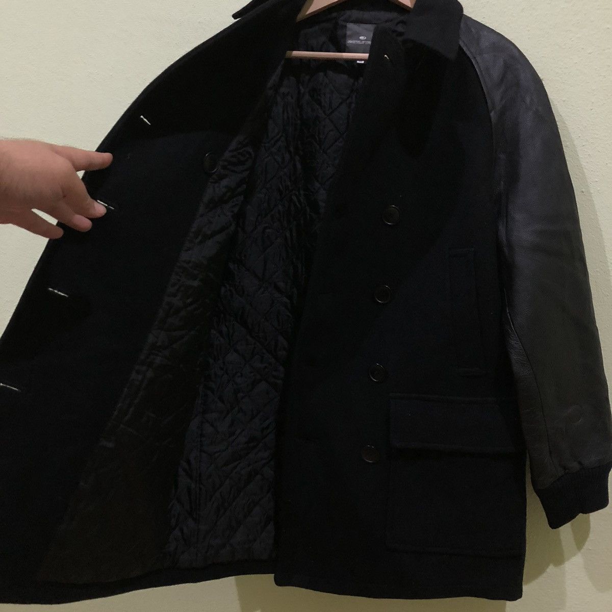 Japanese Brand Leather Wool Varsity Jacket Rattle Trap Size US L / EU 52-54 / 3 - 11 Thumbnail