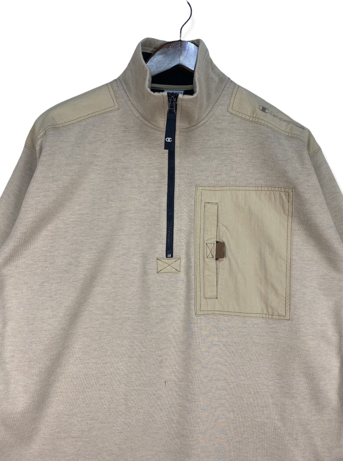 Champion Vintage Champion Quarter Zip Sweater Size US M / EU 48-50 / 2 - 2 Thumbnail