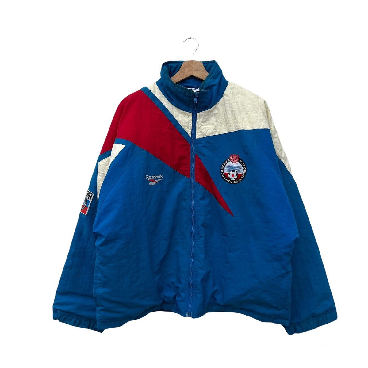 Japanese Brand VINTAGE REEBOK POCCNA SOCCER FEDERATION BIG LOGO JACKET Size US L / EU 52-54 / 3 - 1 Thumbnail