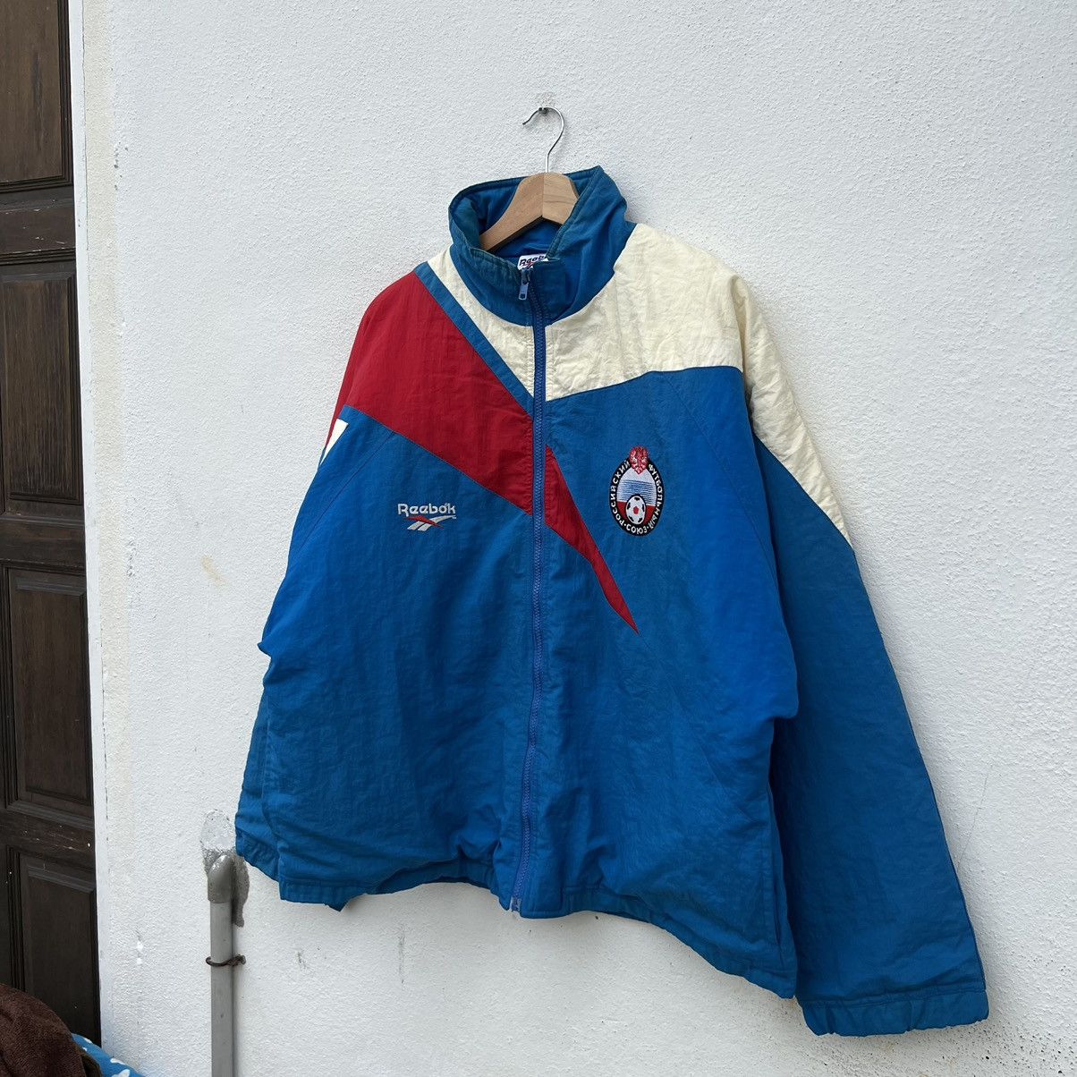 Japanese Brand VINTAGE REEBOK POCCNA SOCCER FEDERATION BIG LOGO JACKET Size US L / EU 52-54 / 3 - 3 Thumbnail