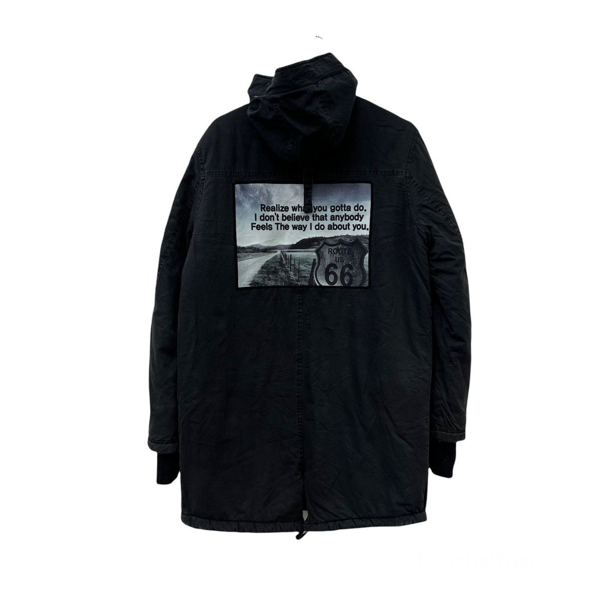 Japanese Brand C’MONUNCOMMON PARKA FISH TAIL JACKET BIG LOGO PUNK DESIGN Size US M / EU 48-50 / 2 - 1 Thumbnail
