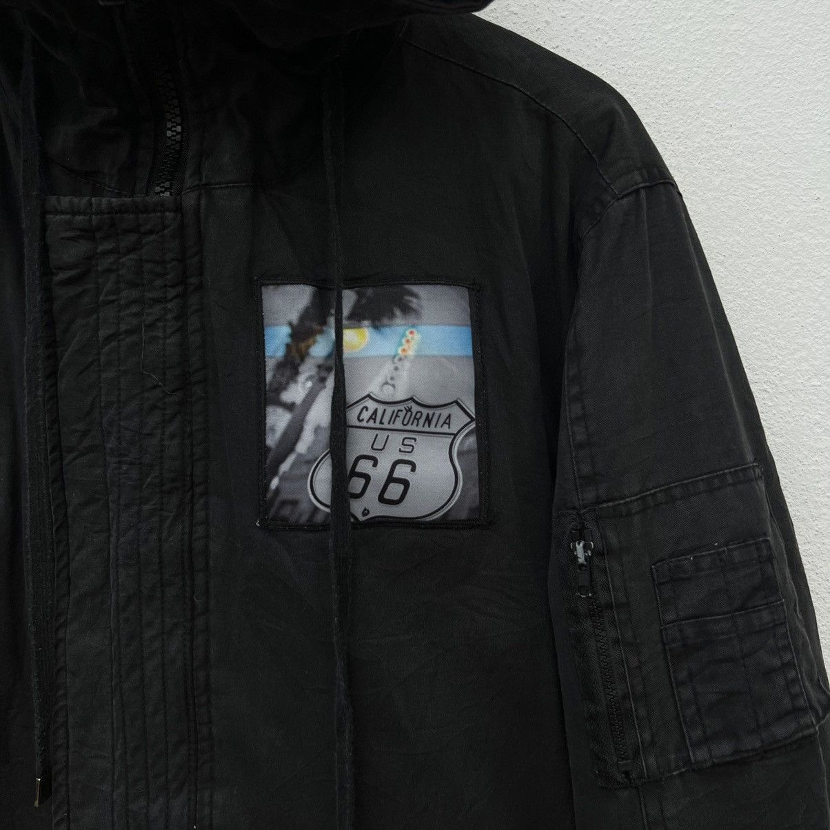 Japanese Brand C’MONUNCOMMON PARKA FISH TAIL JACKET BIG LOGO PUNK DESIGN Size US M / EU 48-50 / 2 - 9 Thumbnail