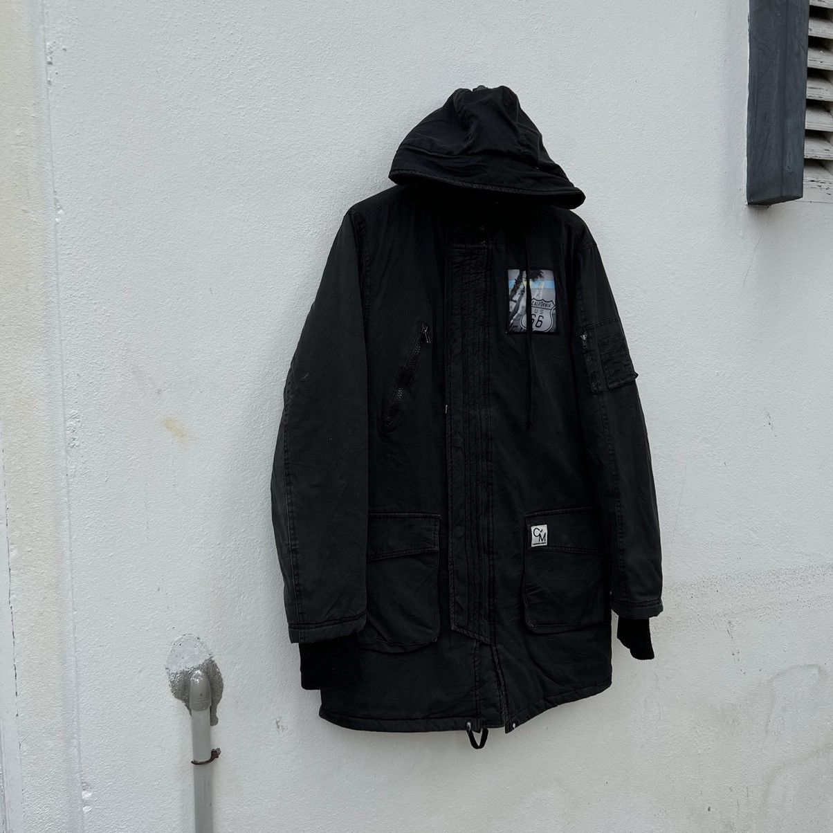 Japanese Brand C’MONUNCOMMON PARKA FISH TAIL JACKET BIG LOGO PUNK DESIGN Size US M / EU 48-50 / 2 - 6 Thumbnail
