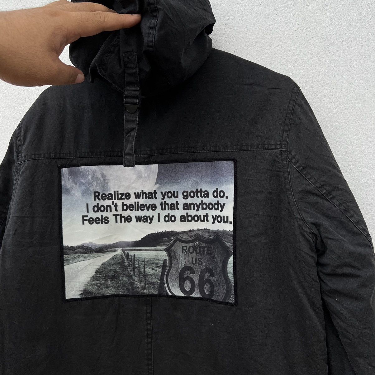 Japanese Brand C’MONUNCOMMON PARKA FISH TAIL JACKET BIG LOGO PUNK DESIGN Size US M / EU 48-50 / 2 - 3 Thumbnail