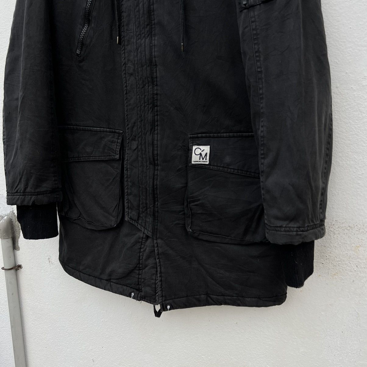 Japanese Brand C’MONUNCOMMON PARKA FISH TAIL JACKET BIG LOGO PUNK DESIGN Size US M / EU 48-50 / 2 - 8 Thumbnail