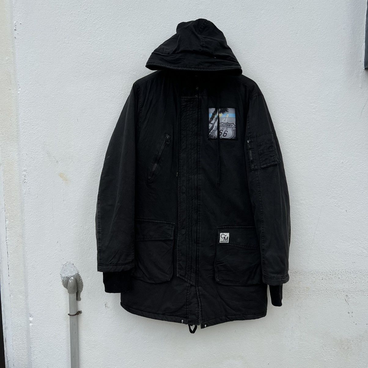 Japanese Brand C’MONUNCOMMON PARKA FISH TAIL JACKET BIG LOGO PUNK DESIGN Size US M / EU 48-50 / 2 - 5 Thumbnail