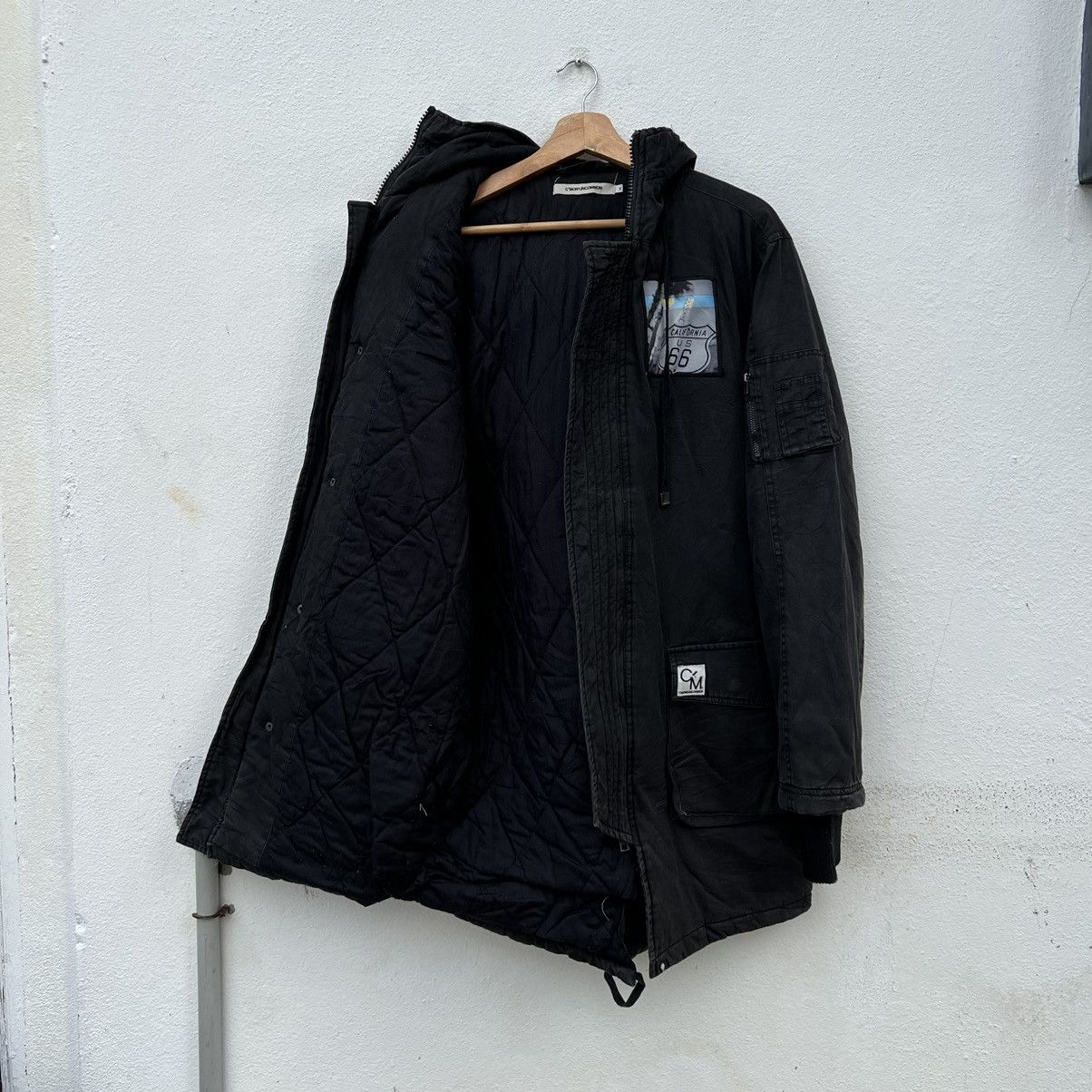 Japanese Brand C’MONUNCOMMON PARKA FISH TAIL JACKET BIG LOGO PUNK DESIGN Size US M / EU 48-50 / 2 - 11 Thumbnail