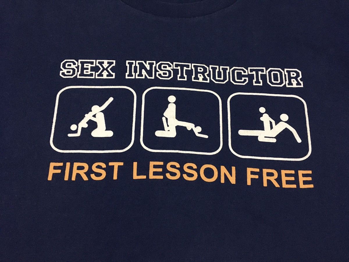 Vintage Vintage Sex Instructor Shirt Sex Nude Porn 18sx Logo Print | Grailed