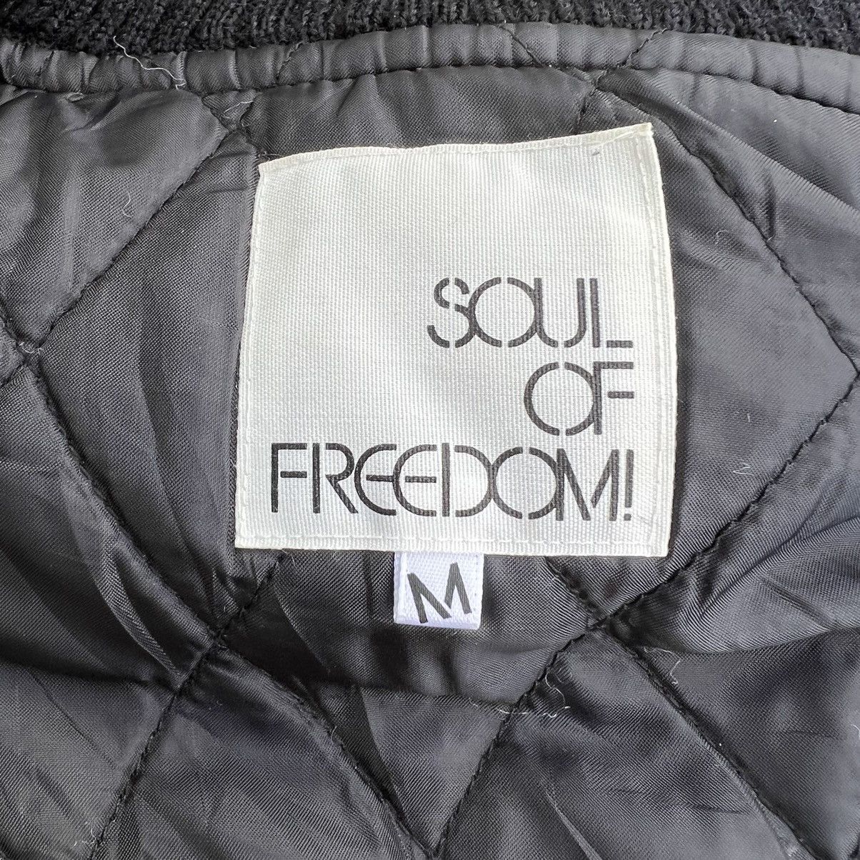 Japanese Brand RARE VARSITY JACKET SOUL OF FREEDOM BIG LOGO WOOL Size US M / EU 48-50 / 2 - 15 Thumbnail