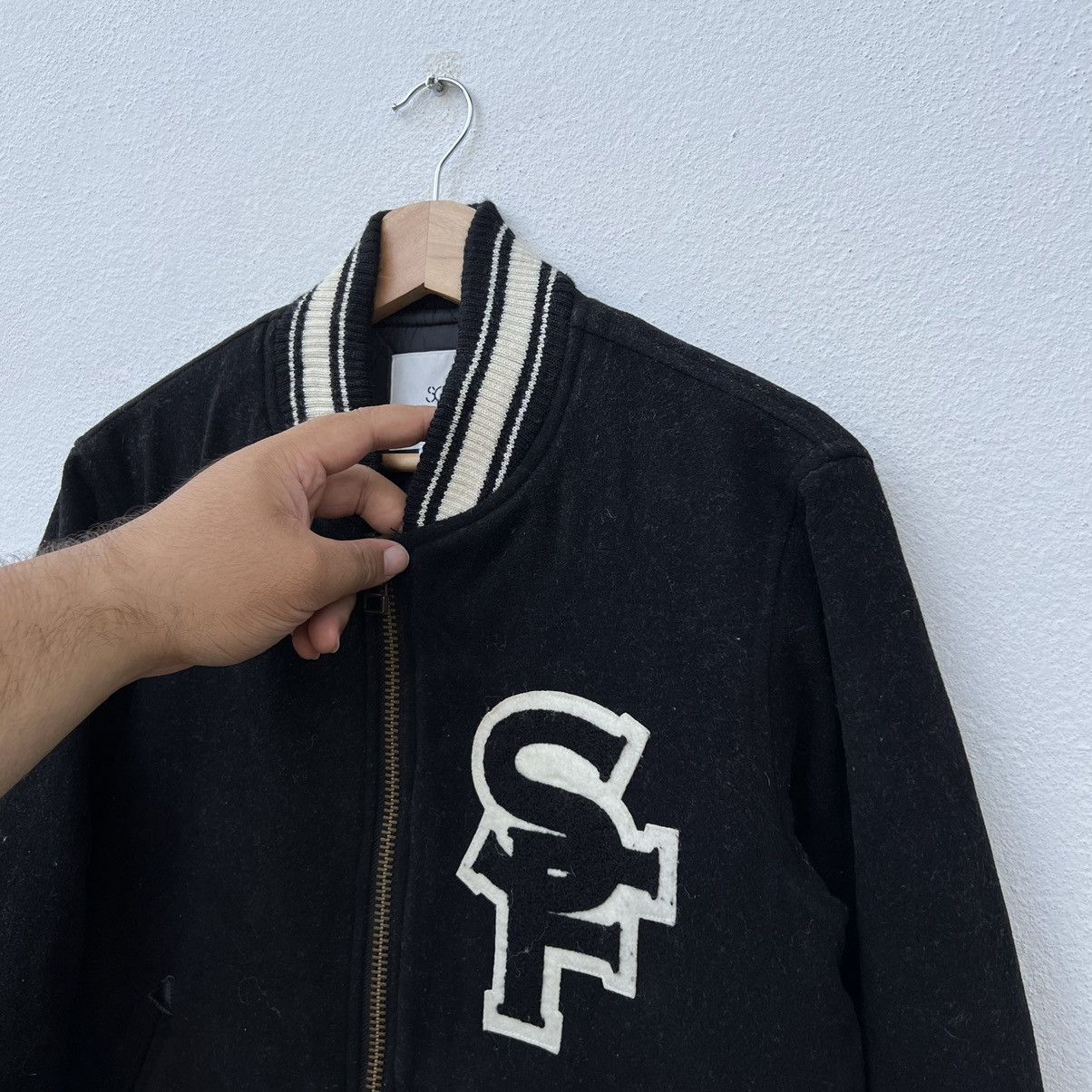 Japanese Brand RARE VARSITY JACKET SOUL OF FREEDOM BIG LOGO WOOL Size US M / EU 48-50 / 2 - 8 Thumbnail