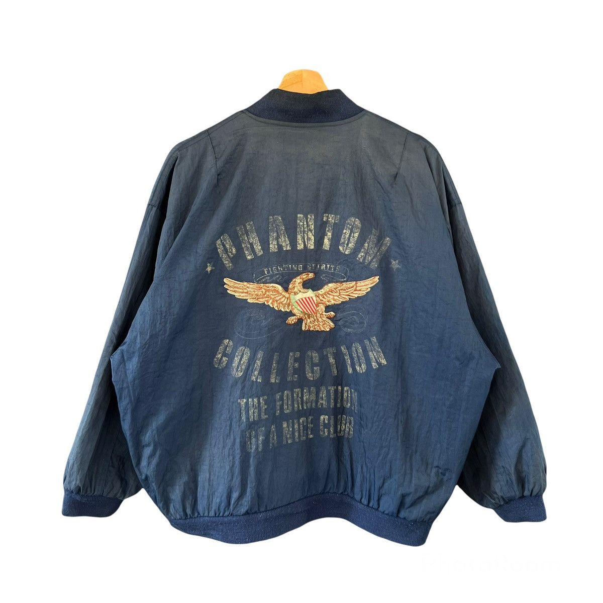 Vintage VINTAGE PHANTOM COLLECTIONS BIG LOGO VARSITY BOMBER JACKET Size US L / EU 52-54 / 3 - 1 Thumbnail