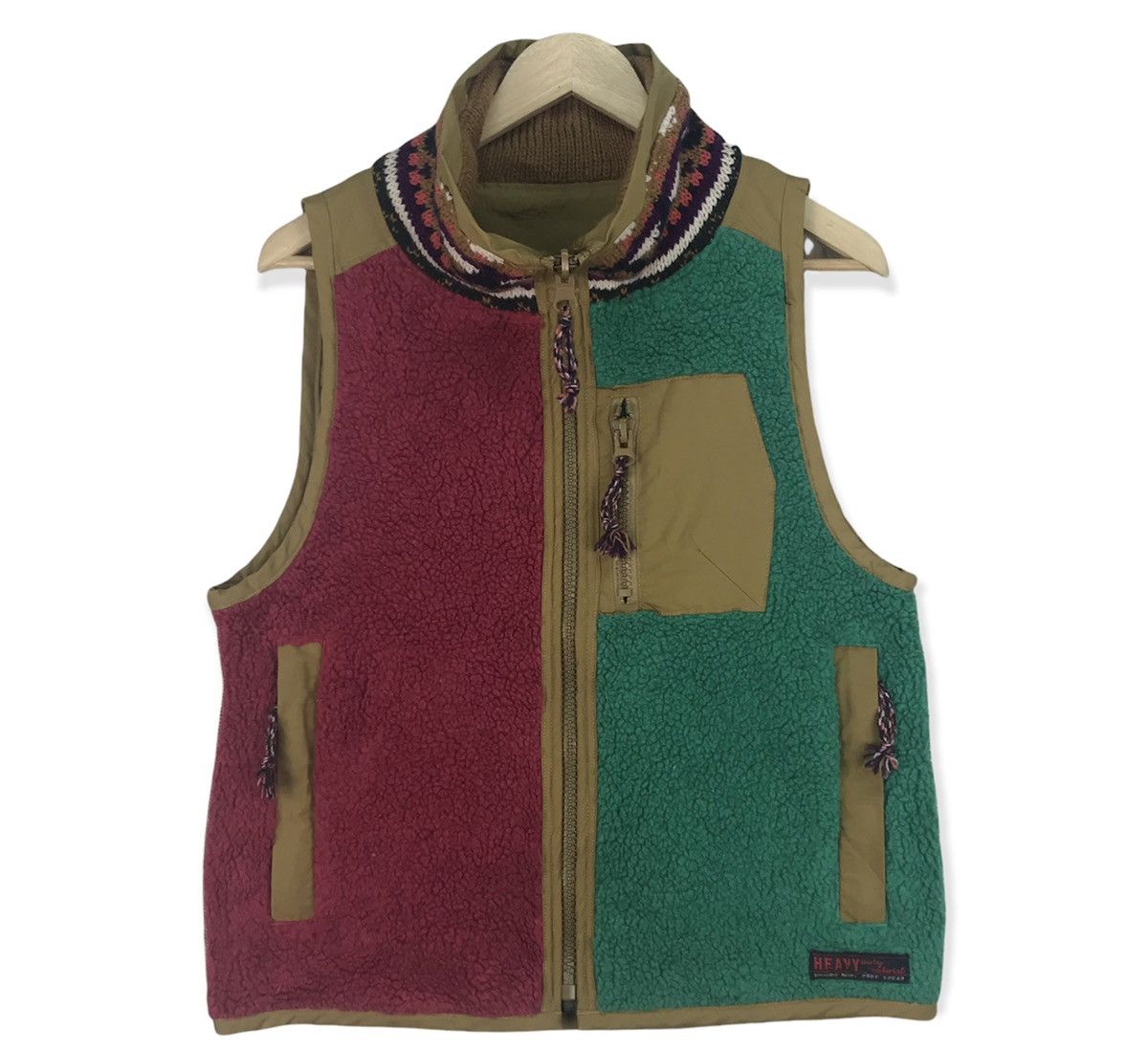 Japanese Brand Cube Sugar Fleece Reversible Vest Size US S / EU 44-46 / 1 - 1 Thumbnail