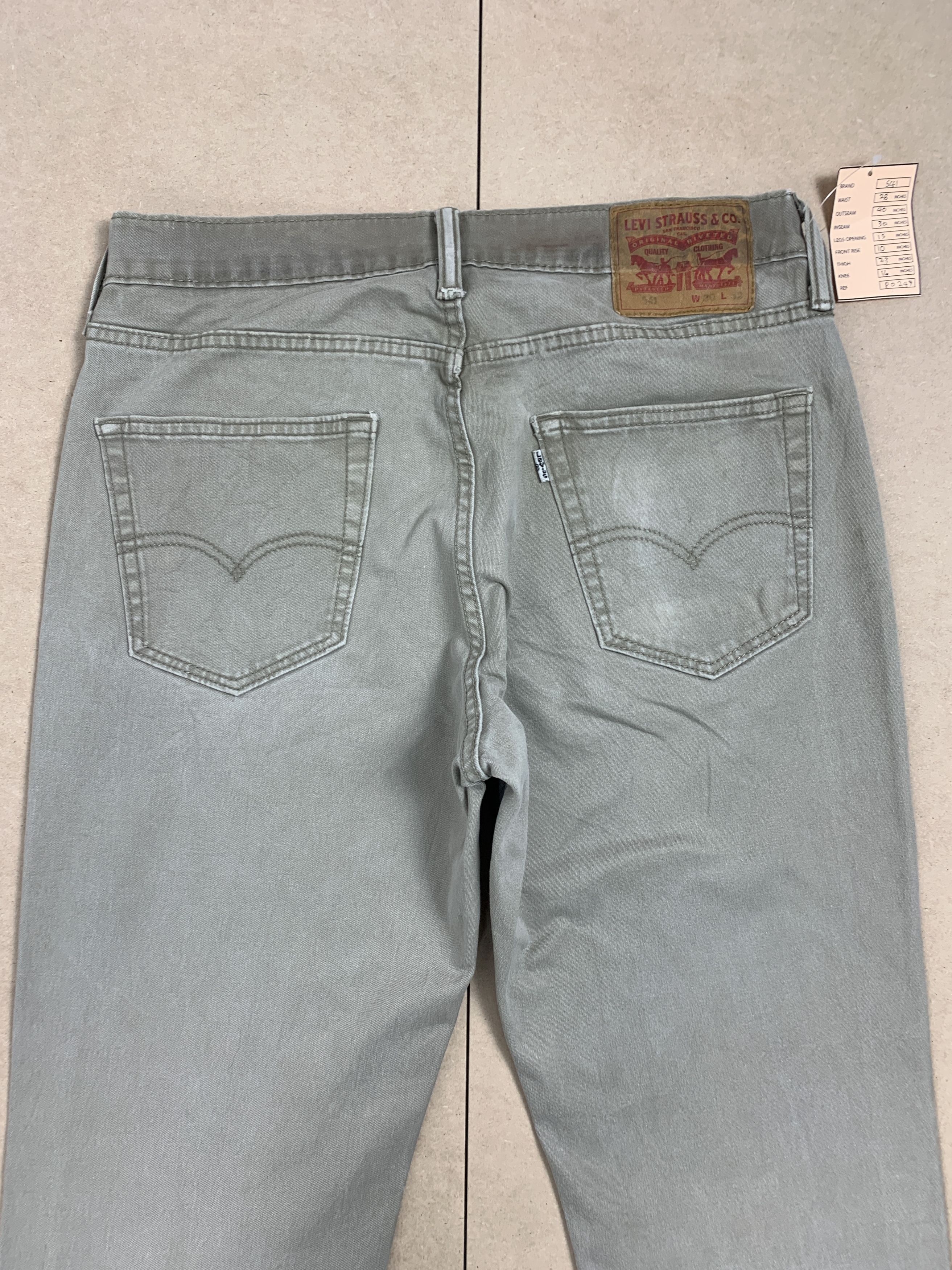 Levi's Vintage LEVI'S 541 Silver Tab Distressed Grey Jeans Size US 28 / EU 44 - 7 Thumbnail