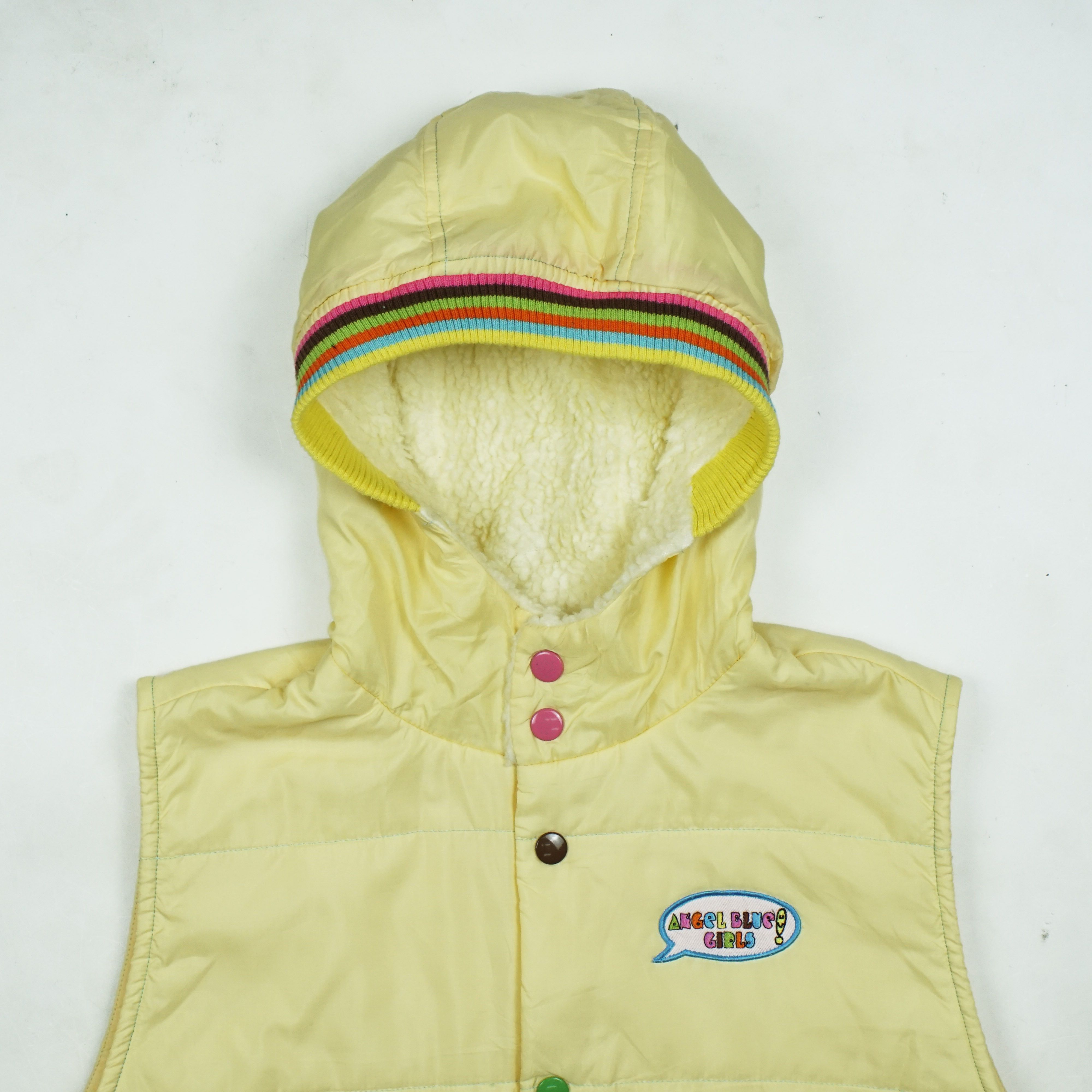 Angel Blue *NoTariff 1990s Angel Blue Hooded Vest Jacket Size M / US 6-8 / IT 42-44 - 2 Thumbnail