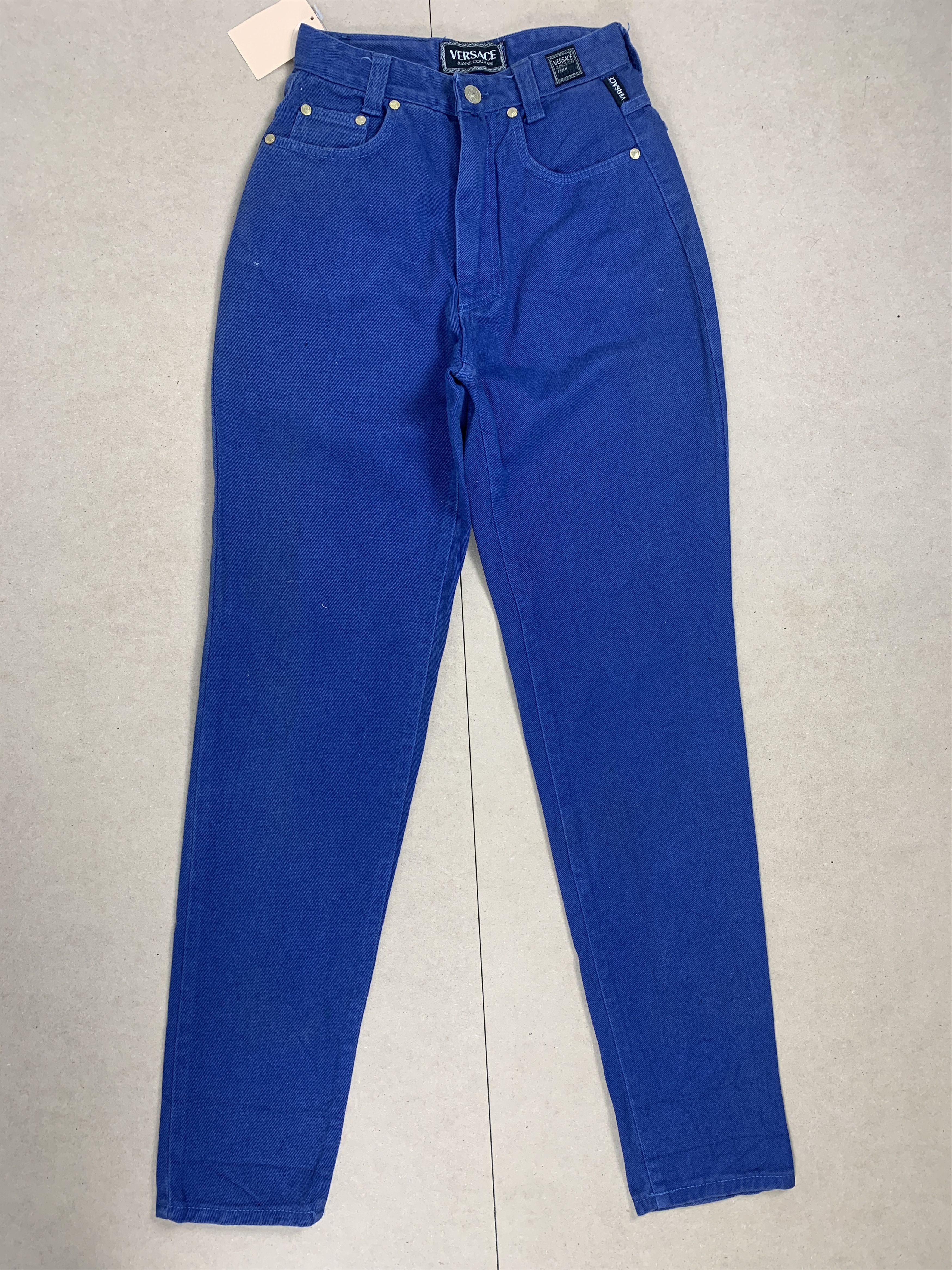 image of Italian Designers x Versace Jeans Couture Striking Blue Jeans Italy in Blue Denim, Women's (Size 22