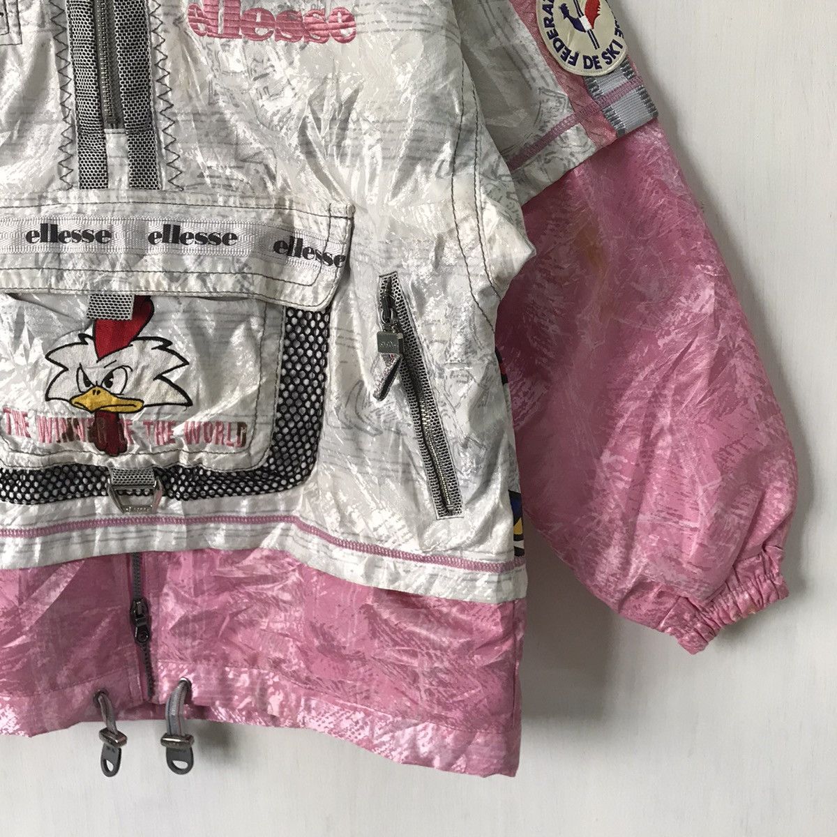 Ellesse × Vintage Vtg Ellesse Federation Francaise De Ski Jacket ESF Tag Heuer Size US S / EU 44-46 / 1 - 5 Thumbnail