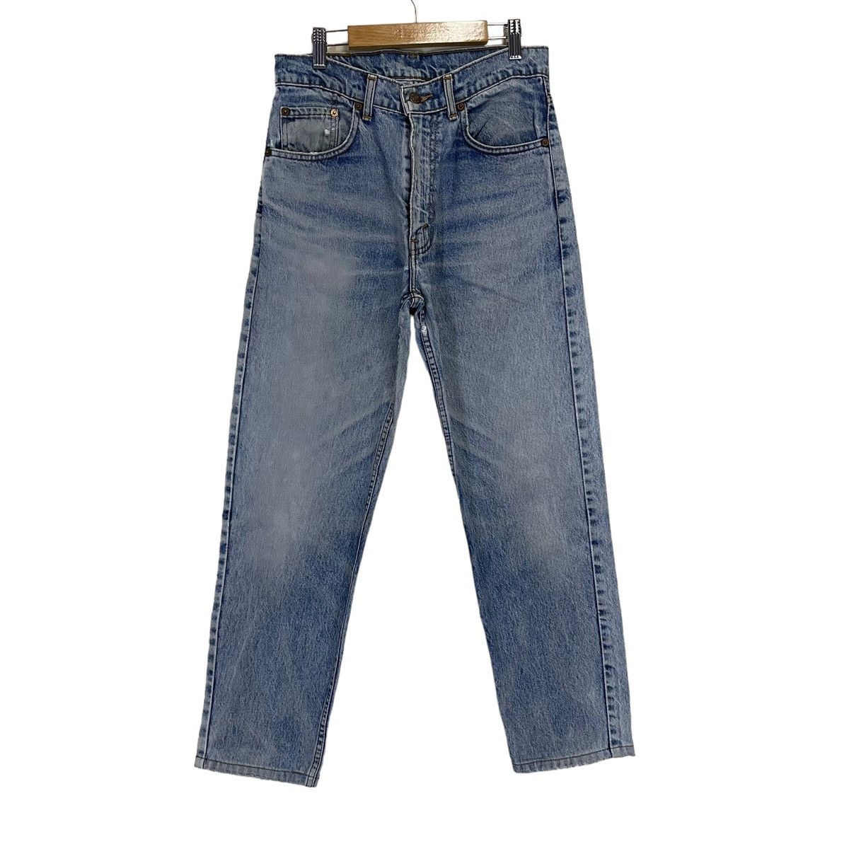 Levi's × Vintage 27x26.5 Vintage Levi's 359 Faded Dirty Denim Light Blue Size US 27 - 2 Thumbnail