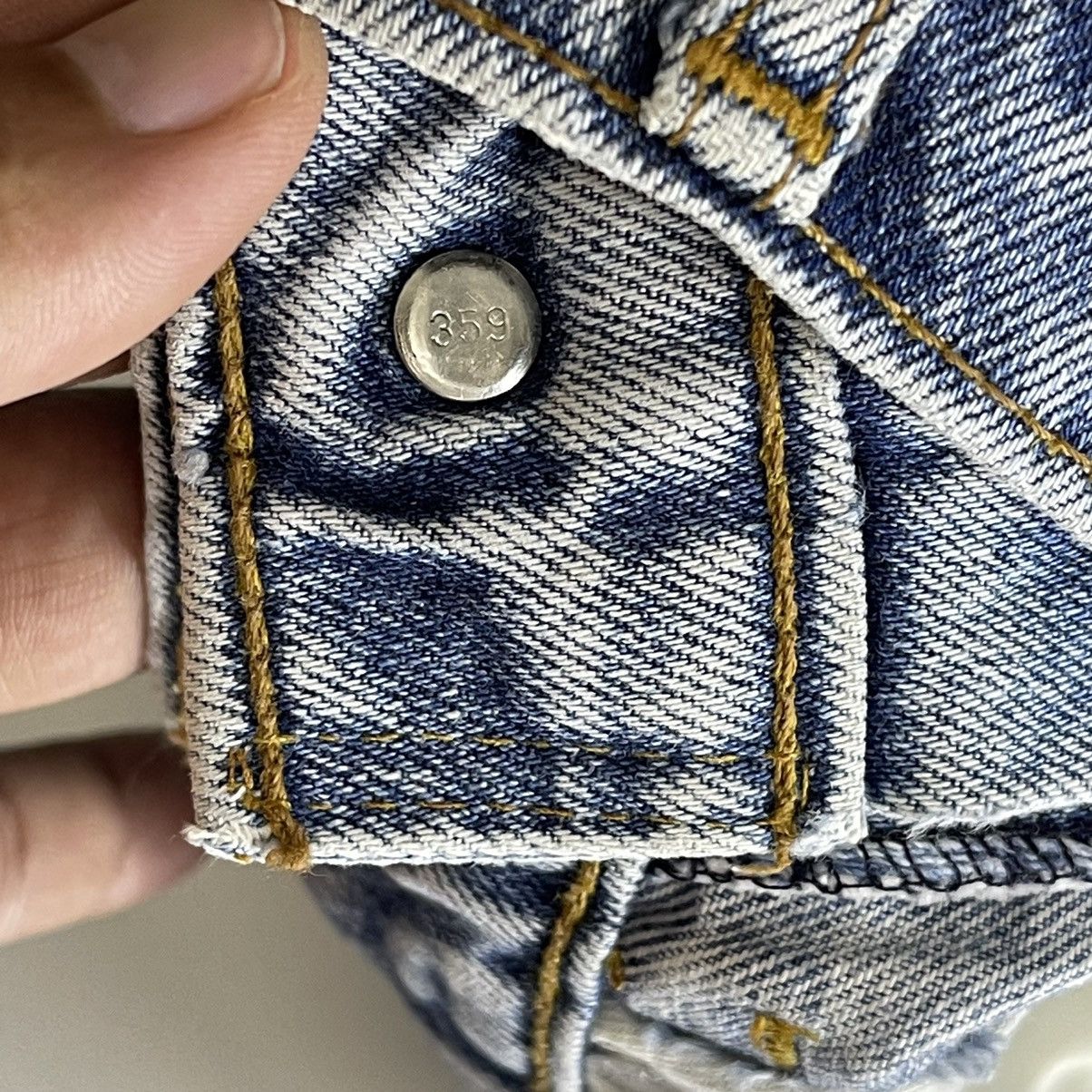 Levi's × Vintage 27x26.5 Vintage Levi's 359 Faded Dirty Denim Light Blue Size US 27 - 15 Thumbnail