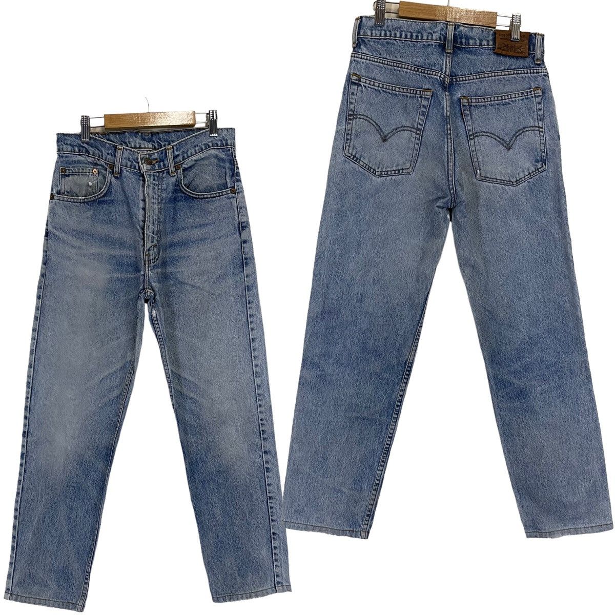 Levi's × Vintage 27x26.5 Vintage Levi's 359 Faded Dirty Denim Light Blue Size US 27 - 1 Thumbnail