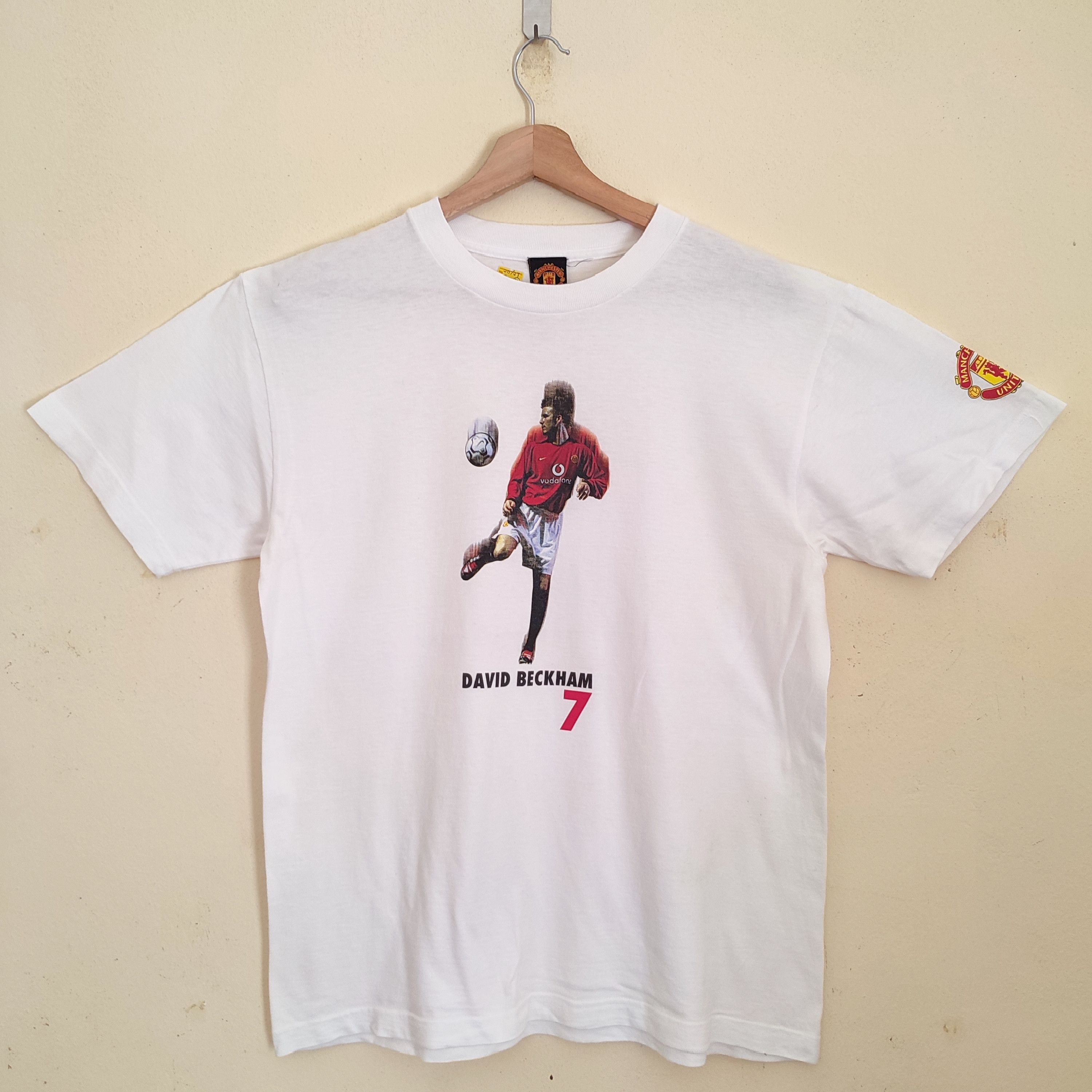 David Beckham × Vintage David Beckham Manchester United Football Tshirt Size US M / EU 48-50 / 2 - 1 Thumbnail