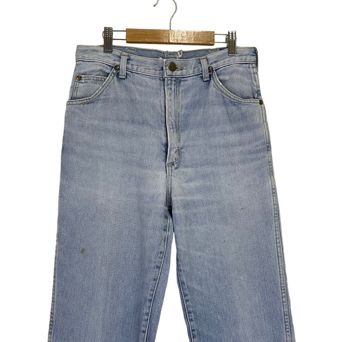 Other Vintage 90s Wrangler Distressed Faded Blue Jeans 28x28.5 Size US 28 / EU 44 - 3 Thumbnail