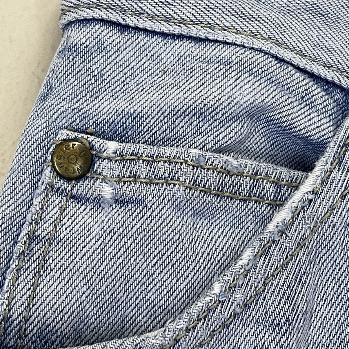 Other Vintage 90s Wrangler Distressed Faded Blue Jeans 28x28.5 Size US 28 / EU 44 - 8 Thumbnail