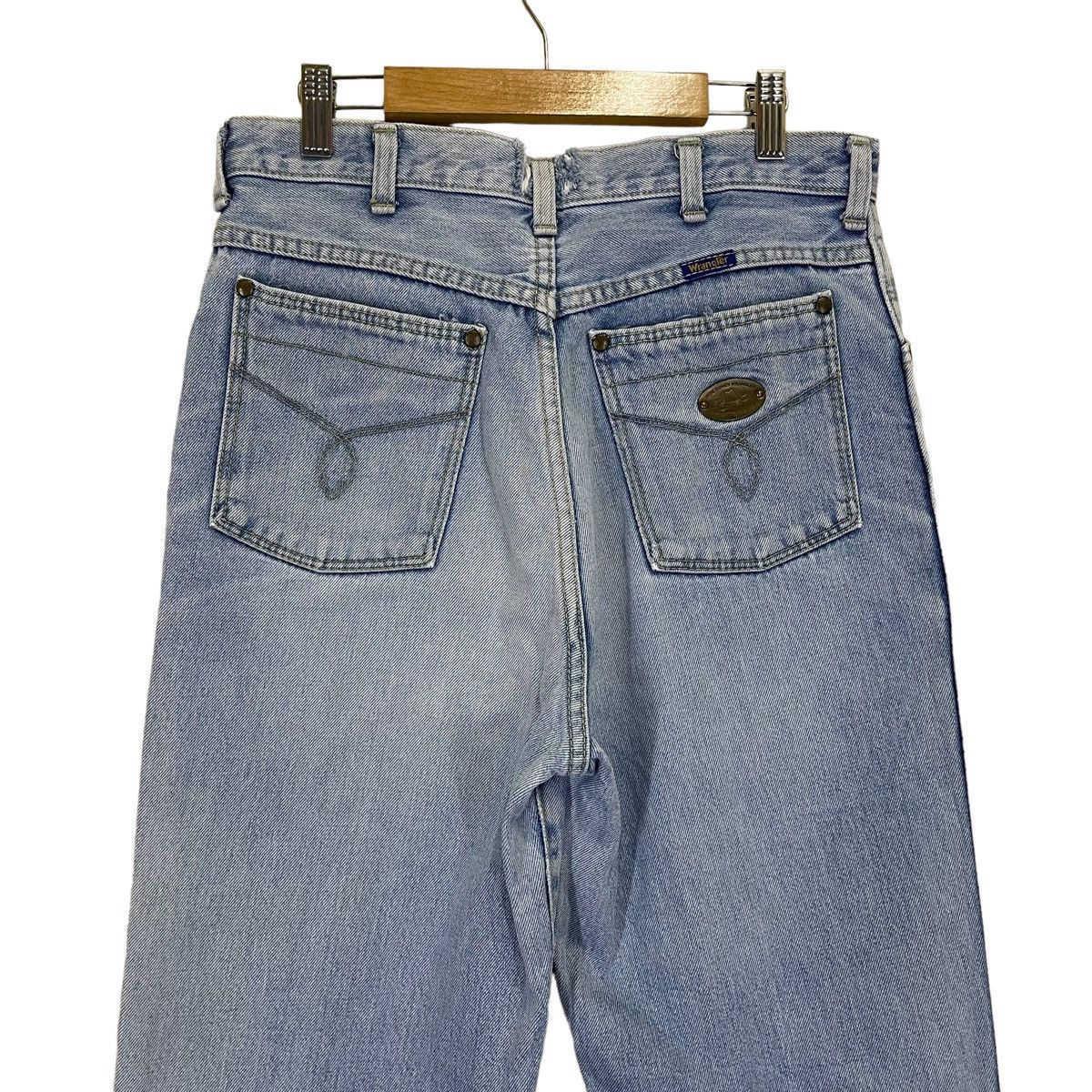 Other Vintage 90s Wrangler Distressed Faded Blue Jeans 28x28.5 Size US 28 / EU 44 - 11 Thumbnail