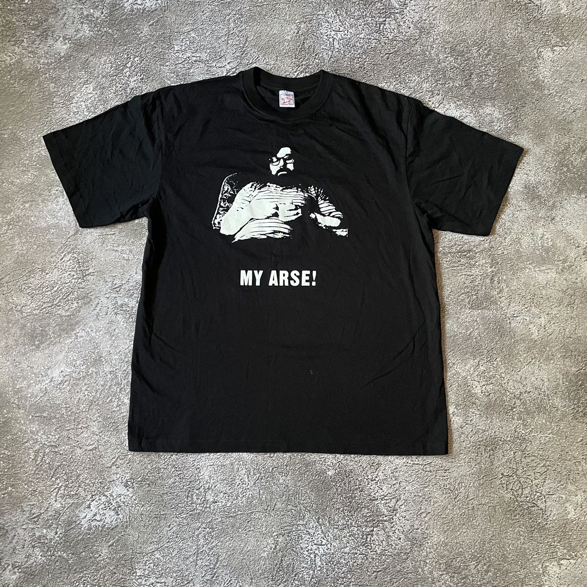 Vintage Vintage Y2K Graphic Tee Humor Slogan Punk Oversized Black L Size US L / EU 52-54 / 3 - 3 Thumbnail