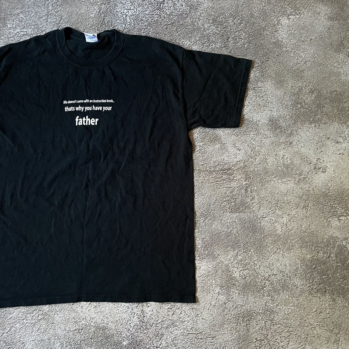 Vintage Vintage Y2K Graphic Tee Slogan Print Streetwear Black Slim L Size US L / EU 52-54 / 3 - 3 Thumbnail
