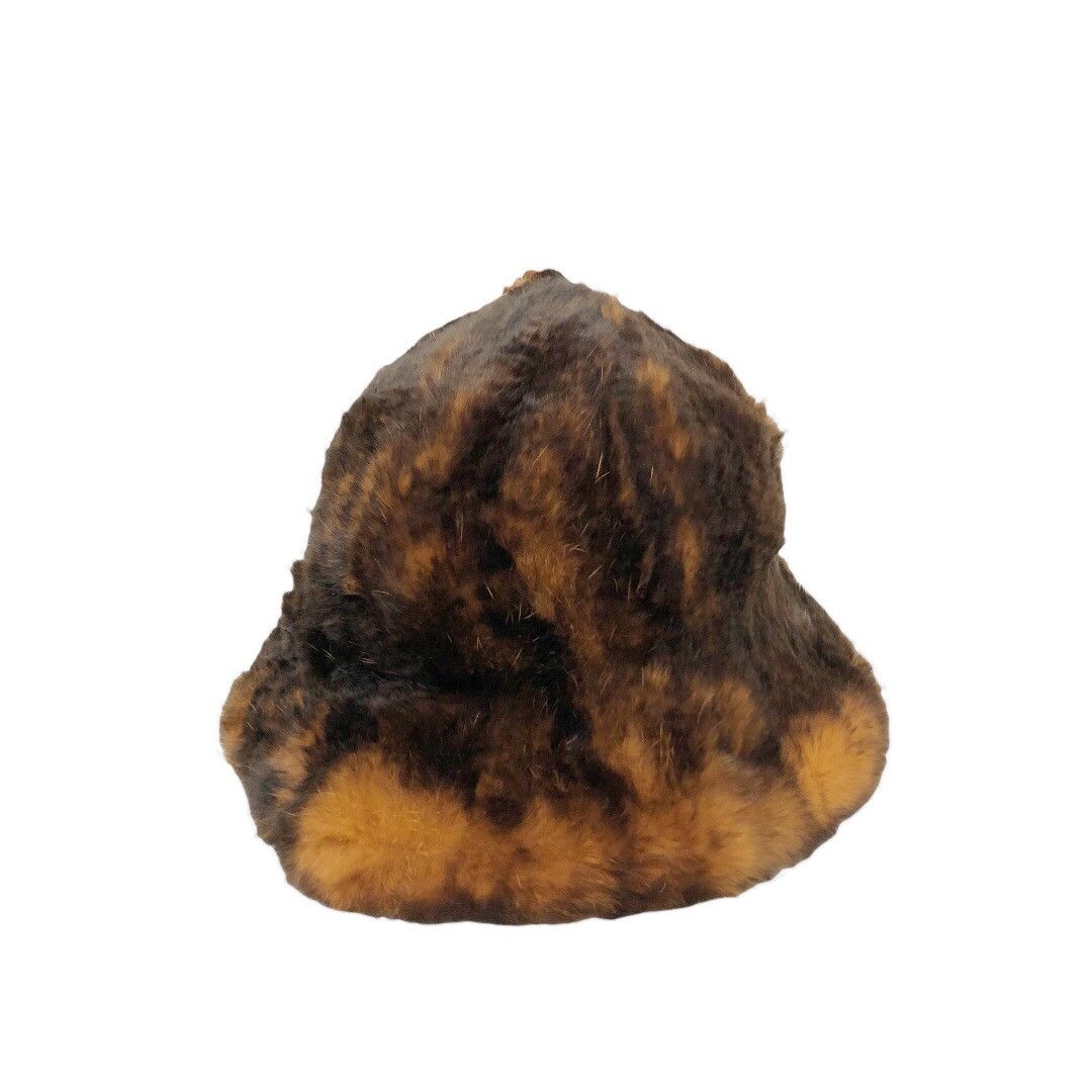 Pre-owned Grailed X Mink Fur Coat Archive 80's Rabbit Fur Bucket Hat By Dual Fit