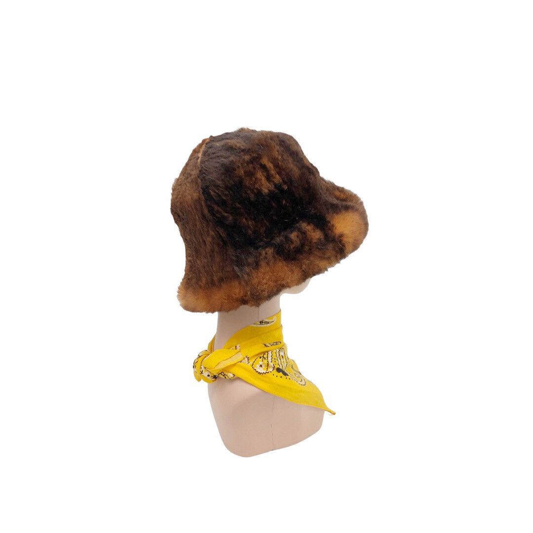 Vintage 🔥Circa 80’s 🔥vtg rabbit fur bucket hat Size ONE SIZE - 5 Thumbnail