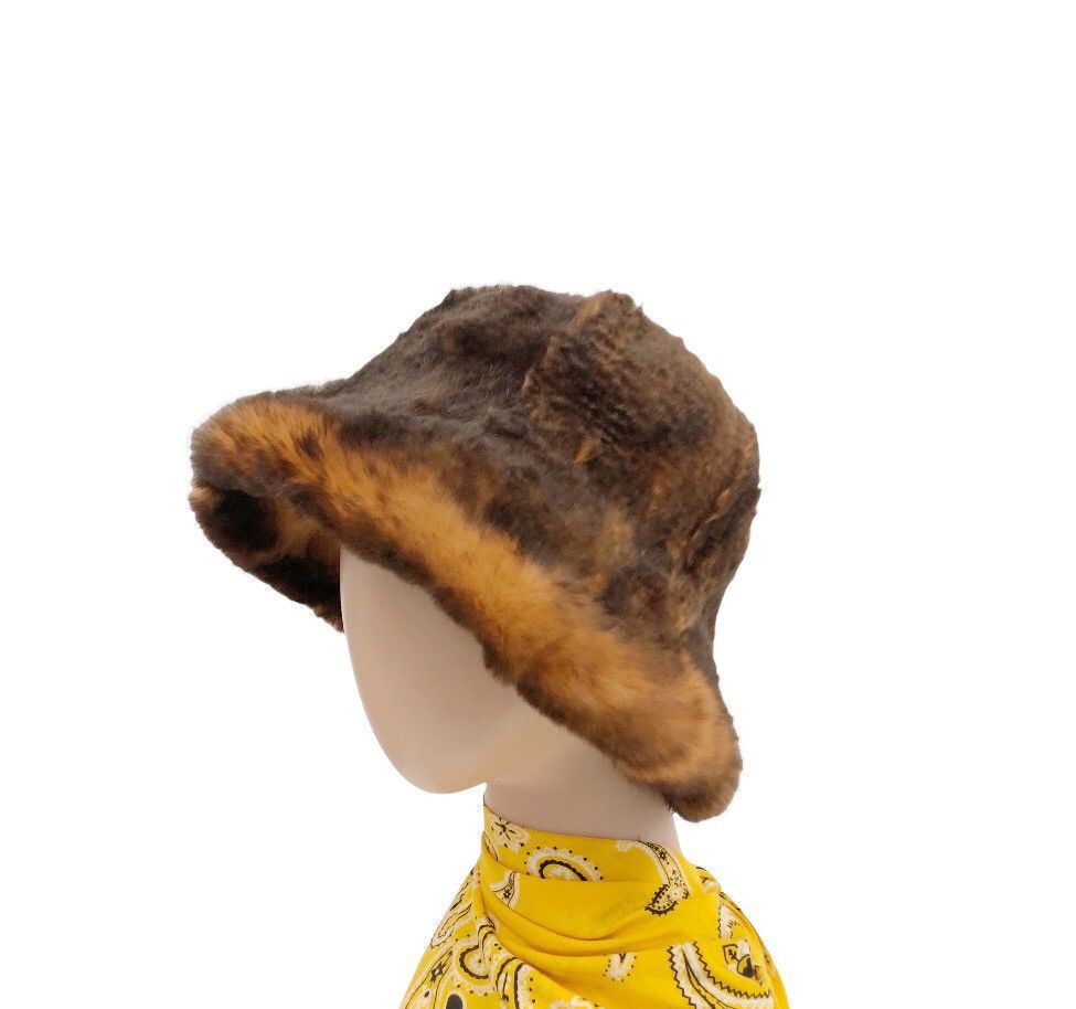 Vintage 🔥Circa 80’s 🔥vtg rabbit fur bucket hat Size ONE SIZE - 8 Thumbnail