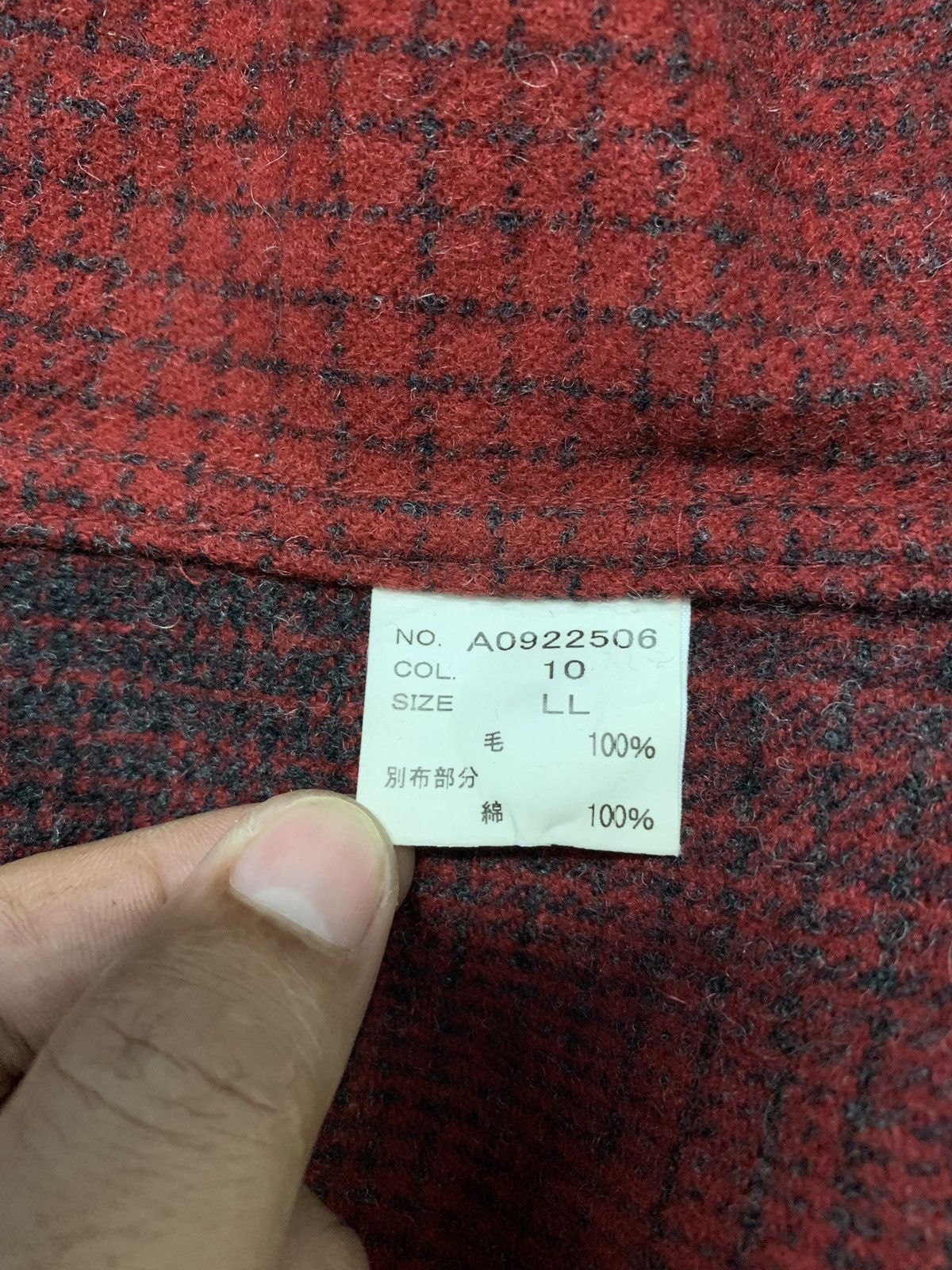 Flannel 🇯🇵 Japanese Brand Shadow Plaid Flannel Zipper Shirt Size US L / EU 52-54 / 3 - 8 Thumbnail