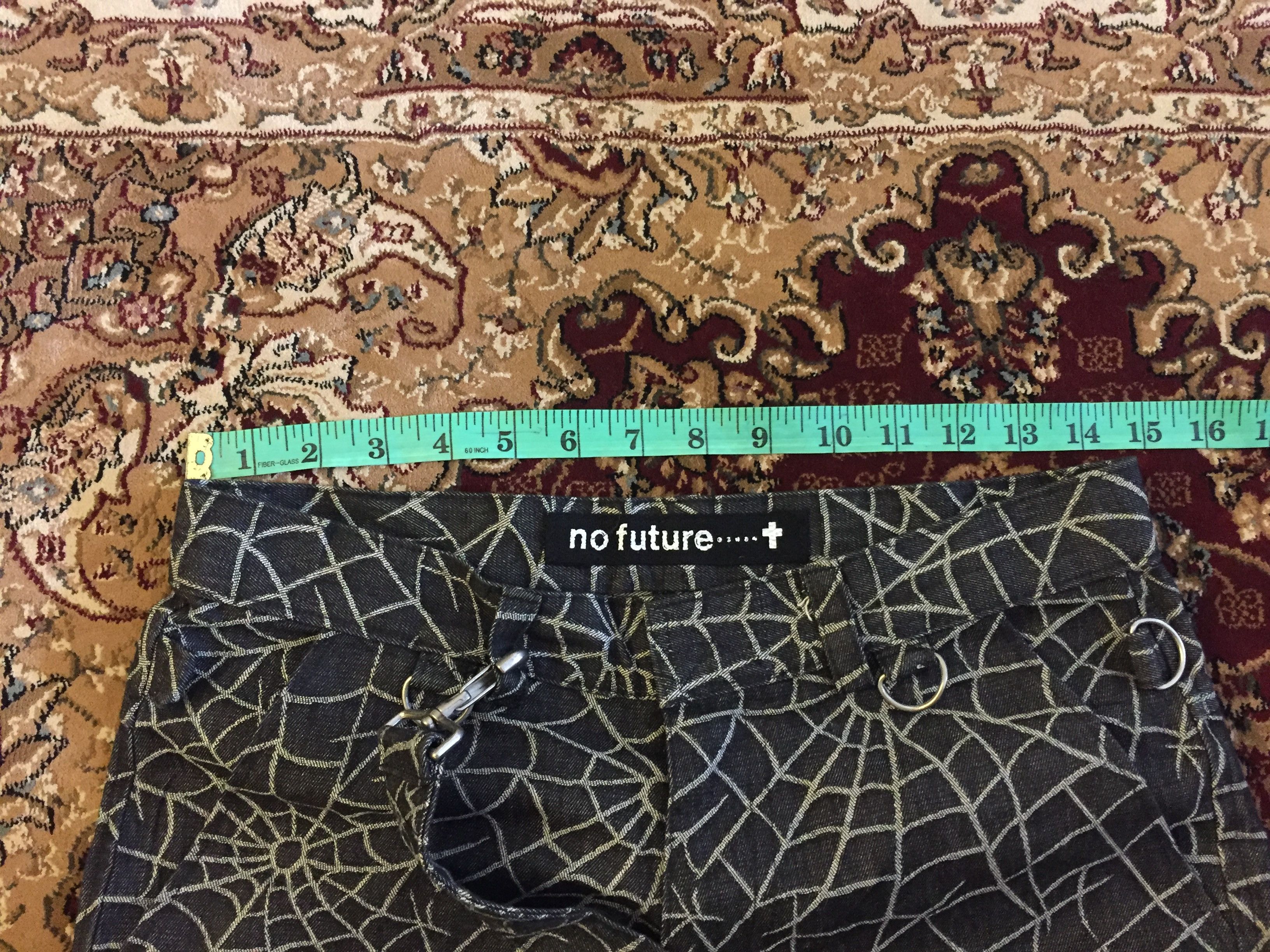 A.F.F.A. × Japanese Brand × No Future spiderweb Bondage Short undercover Size US 29 - 12 Thumbnail