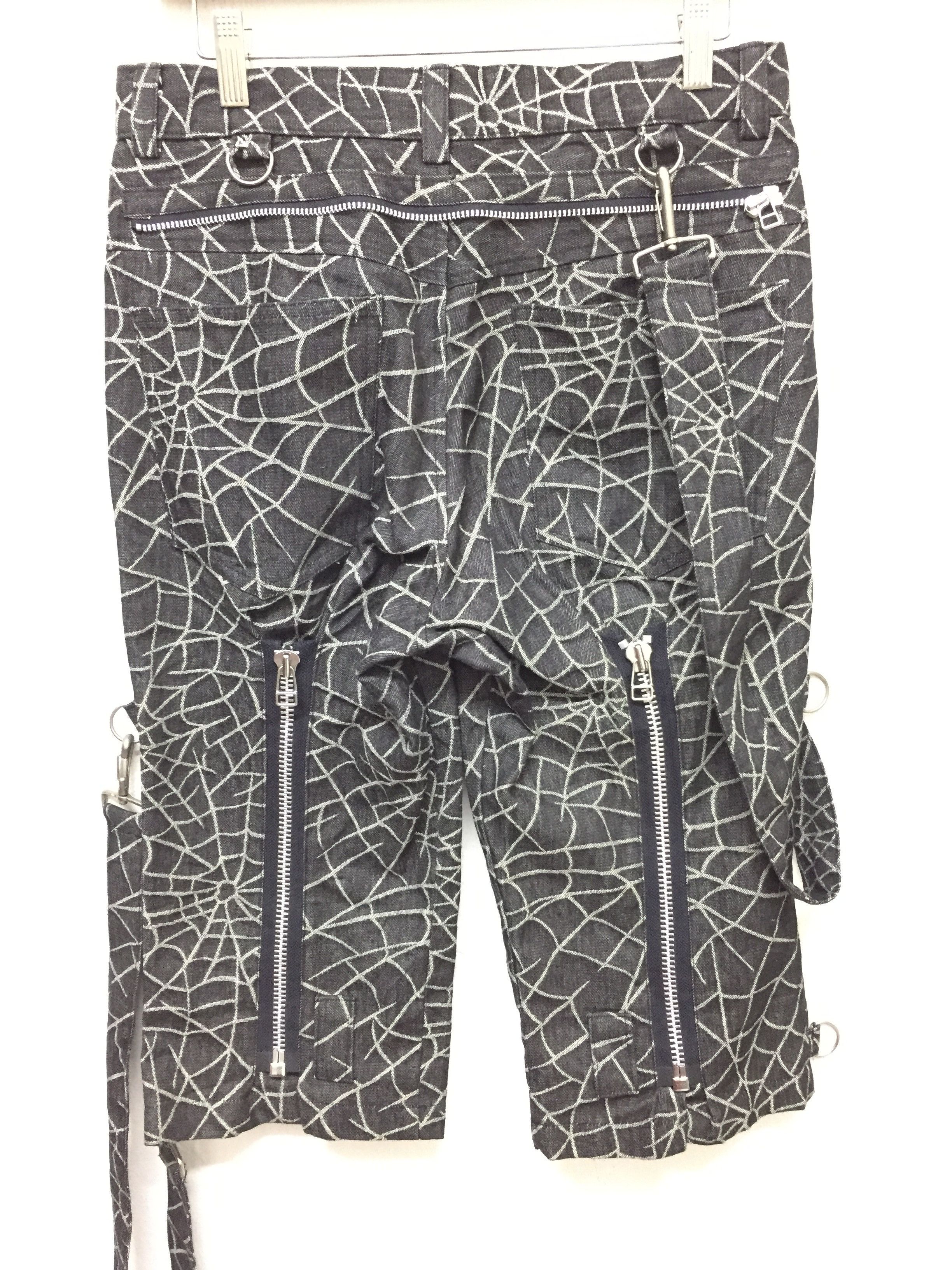 A.F.F.A. × Japanese Brand × No Future spiderweb Bondage Short undercover Size US 29 - 6 Thumbnail